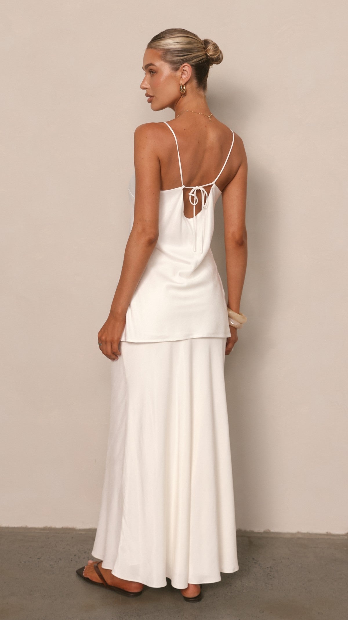 Clara Longline Top - White - Billy J