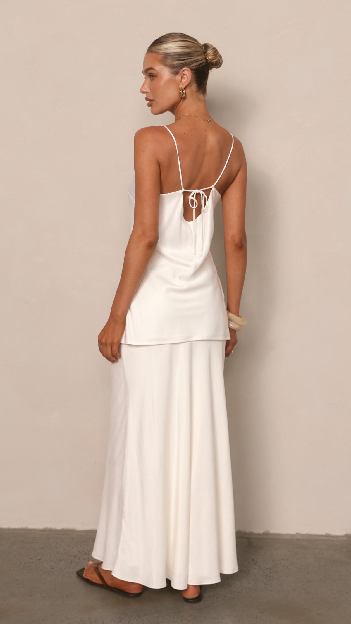 Celeste Maxi Skirt - White - Billy J