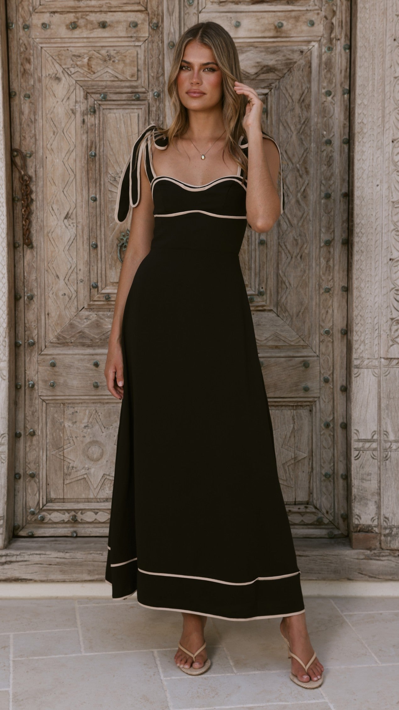 Beverly Maxi Dress - Black - Billy J