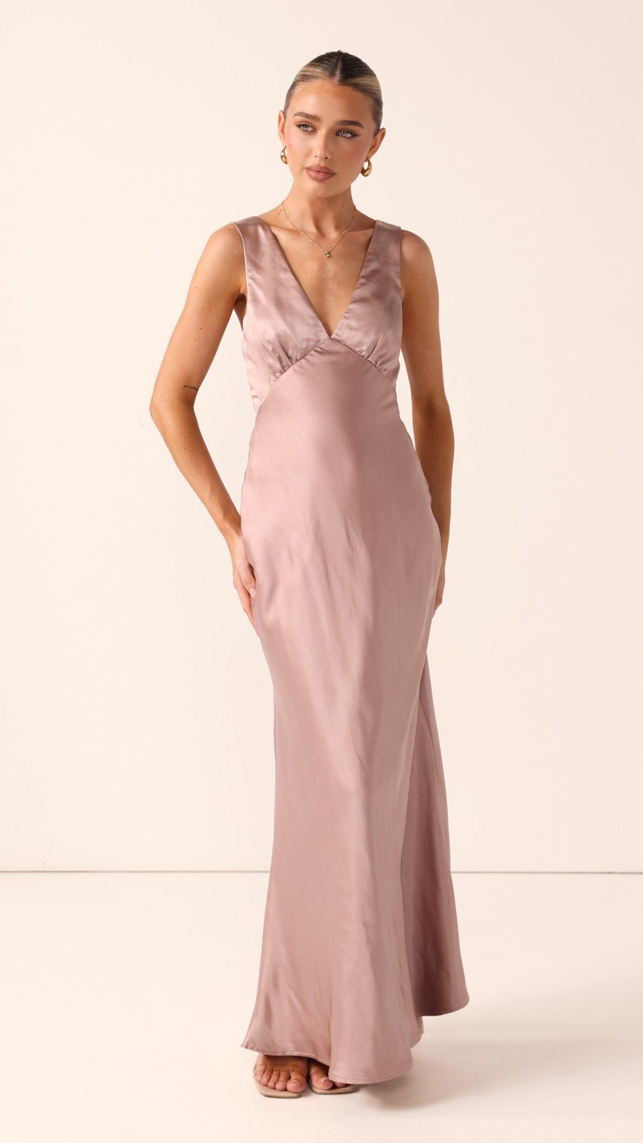 Sofia Maxi Dress - Dusty Pink - Billy J
