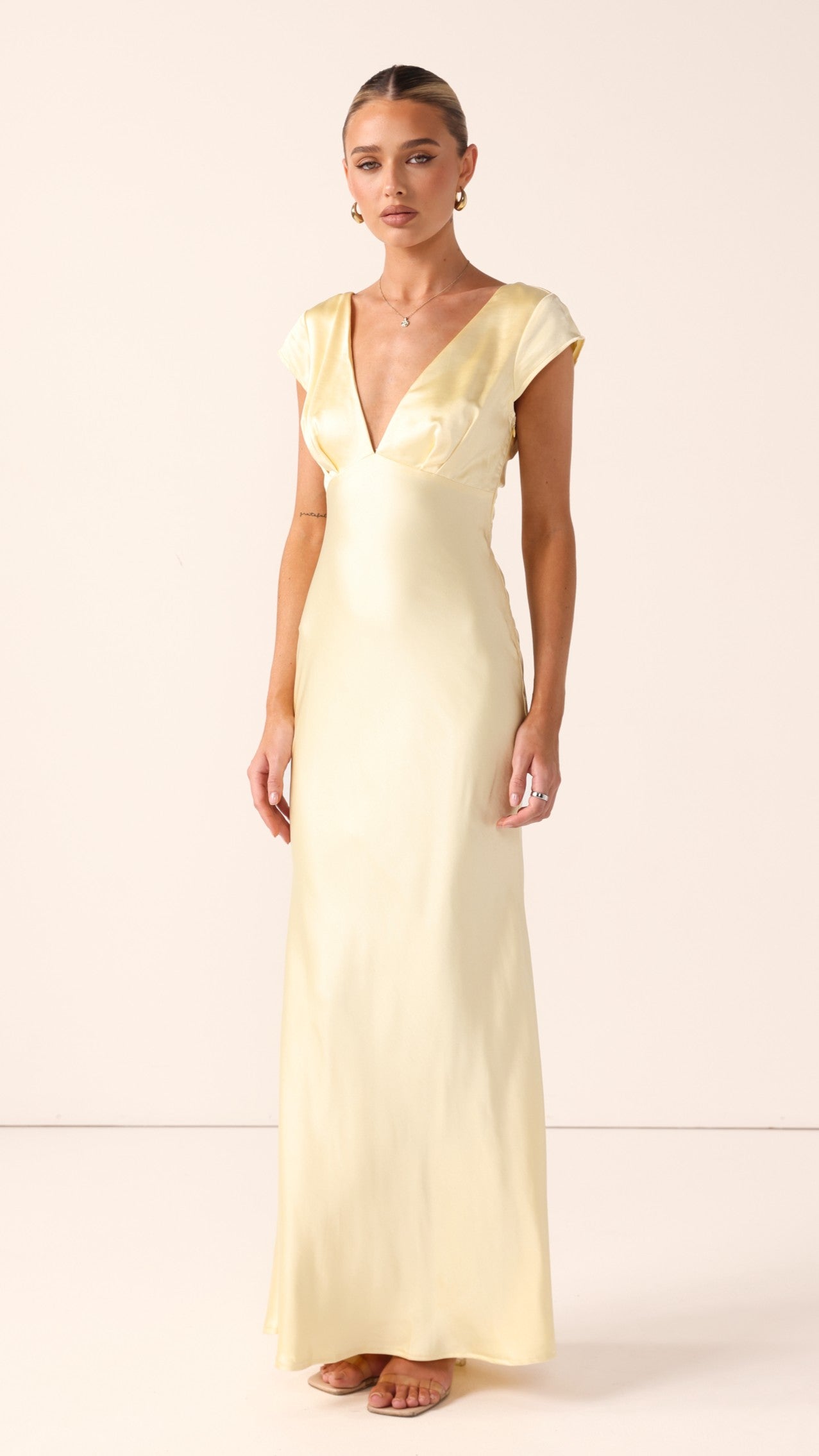 Amelia Maxi Dress - Yellow - Billy J