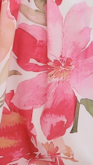 Maia Strapless Jumpsuit - Pink Floral - Billy J