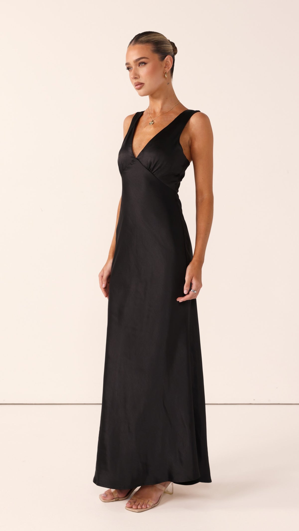 Sofia Maxi Dress - Black - Billy J