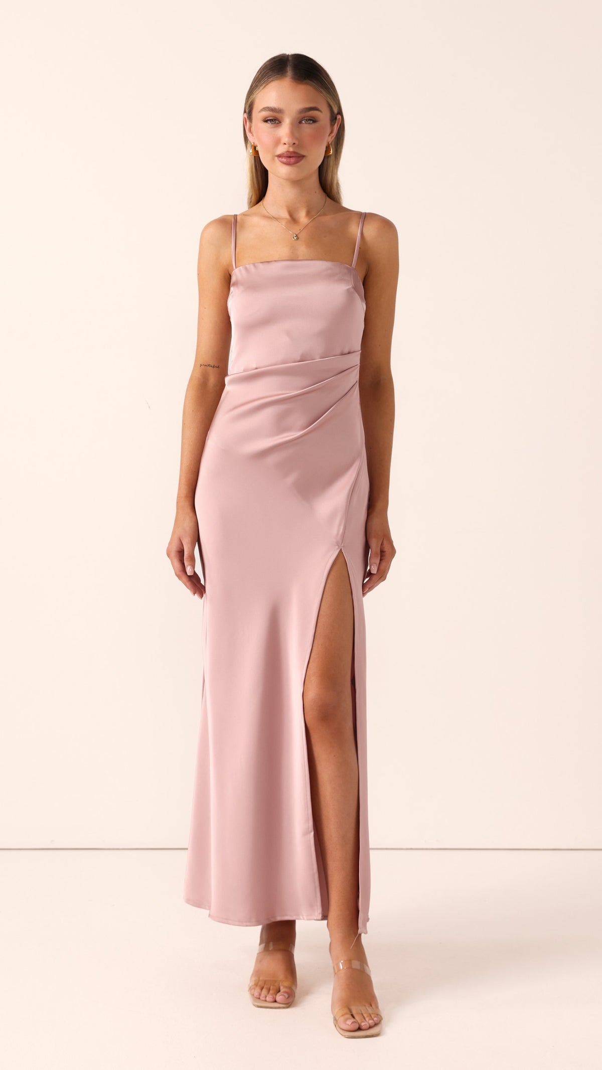 Ilana Maxi Dress - Dusty Pink - Billy J