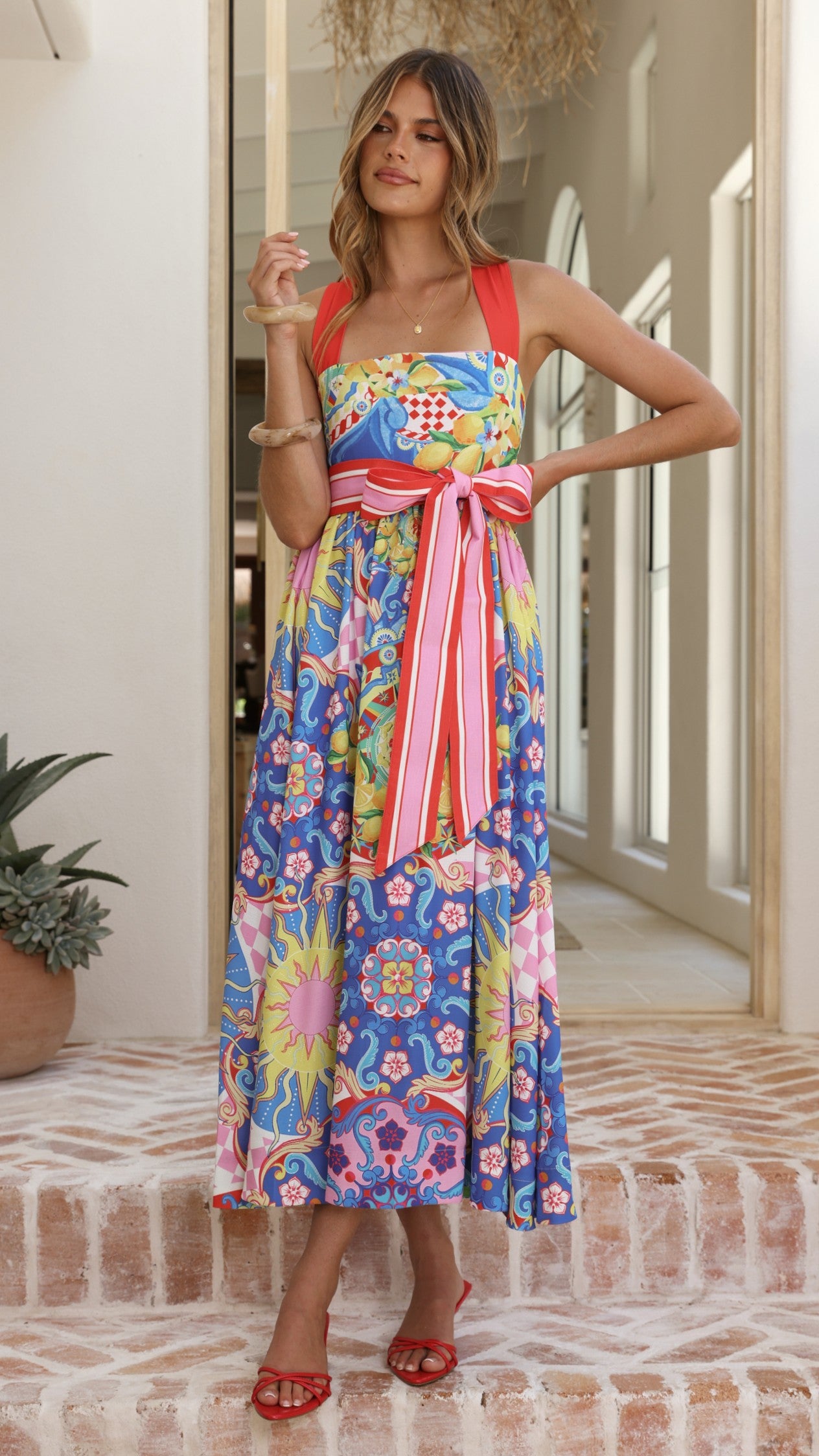 Polly Maxi Dress - Summer In Sicily - Billy J