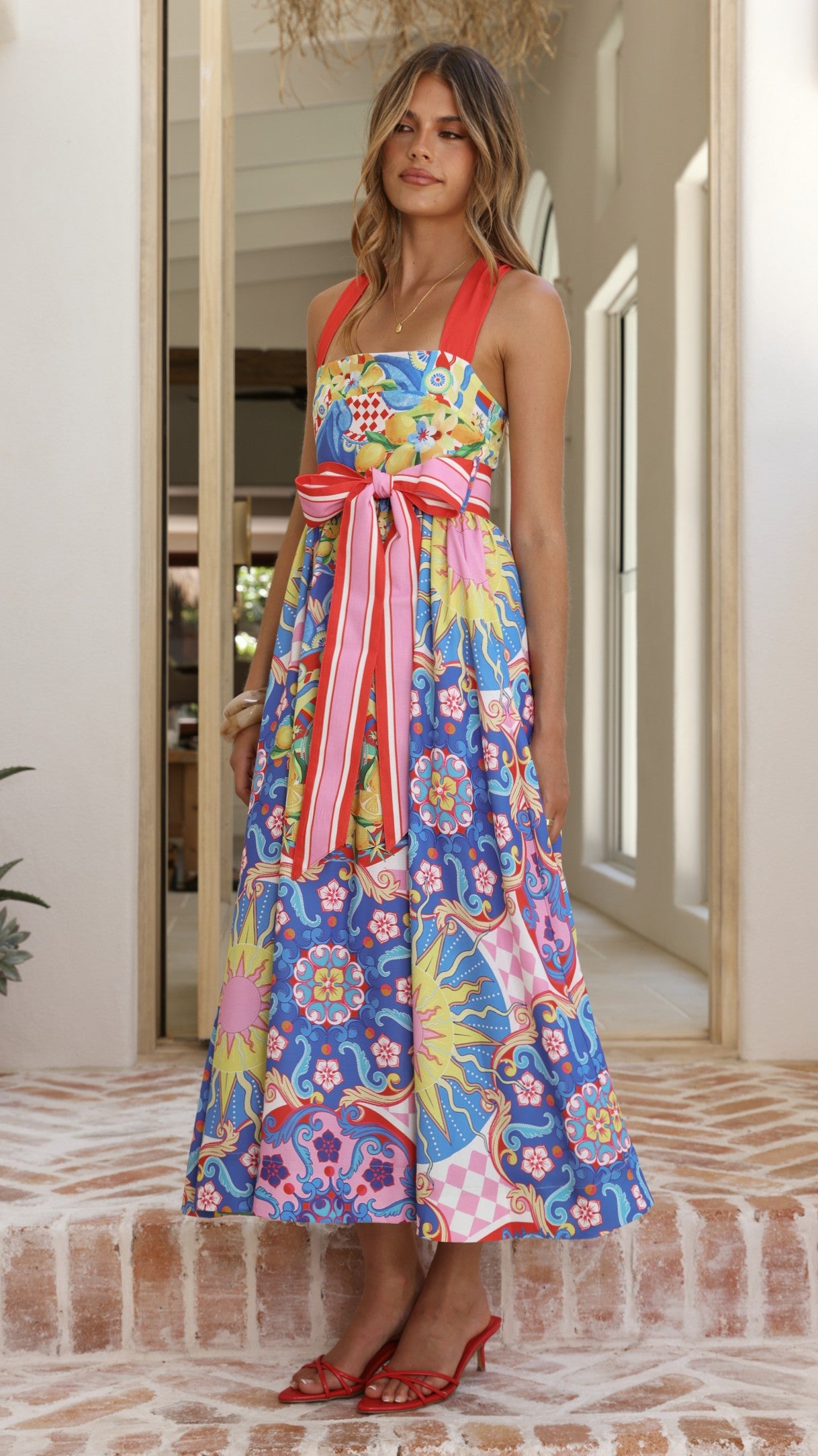 Polly Maxi Dress - Summer In Sicily - Billy J