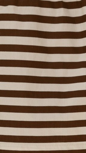 Kienna Shorts - Chocolate/Beige Stripe - Billy J