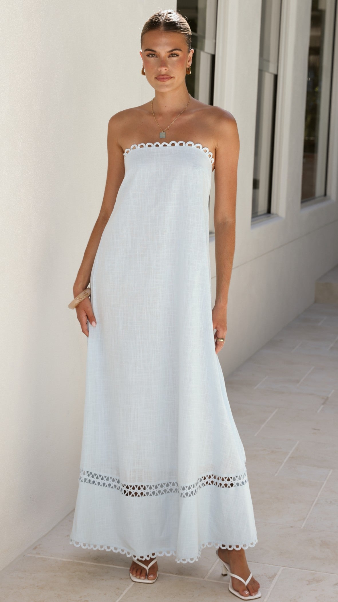 Sandra Maxi Dress - Sky Blue - Billy J