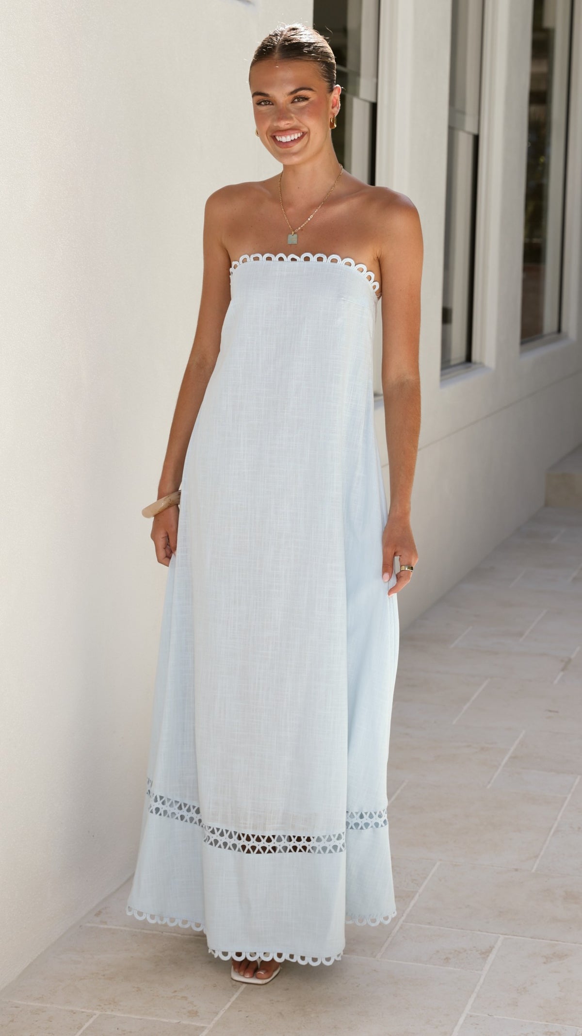 Sandra Maxi Dress - Sky Blue - Billy J