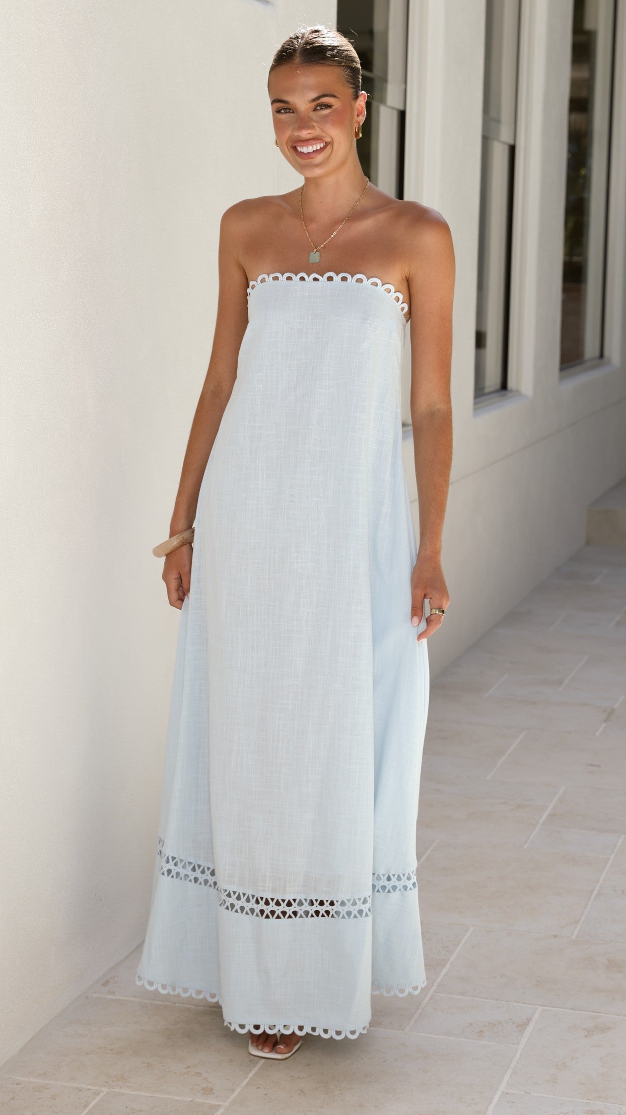 Sandra Maxi Dress - Sky Blue - Billy J