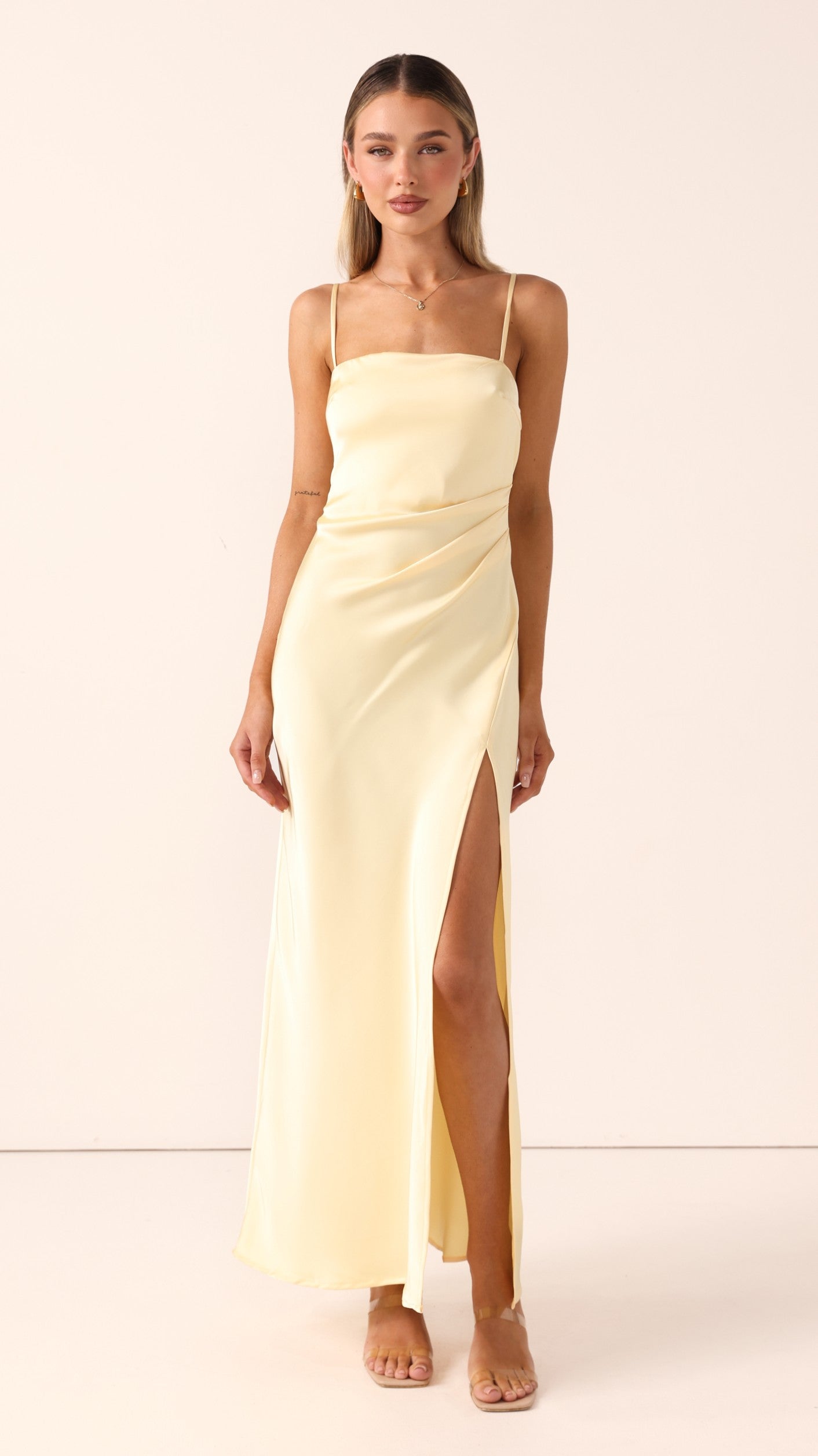 Ilana Maxi Dress - Lemon - Billy J
