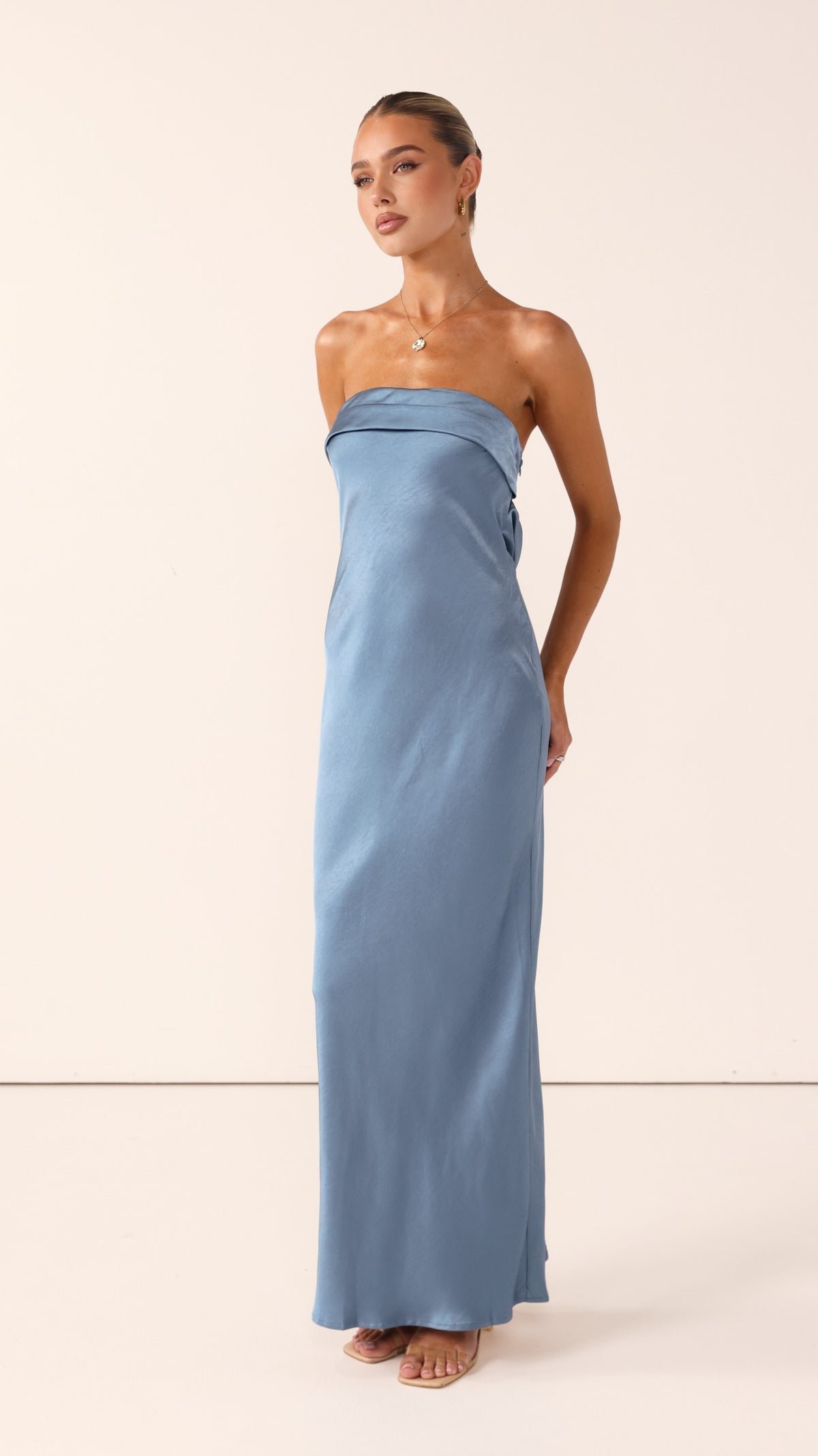Gisele Maxi Dress - Steel Blue - Billy J