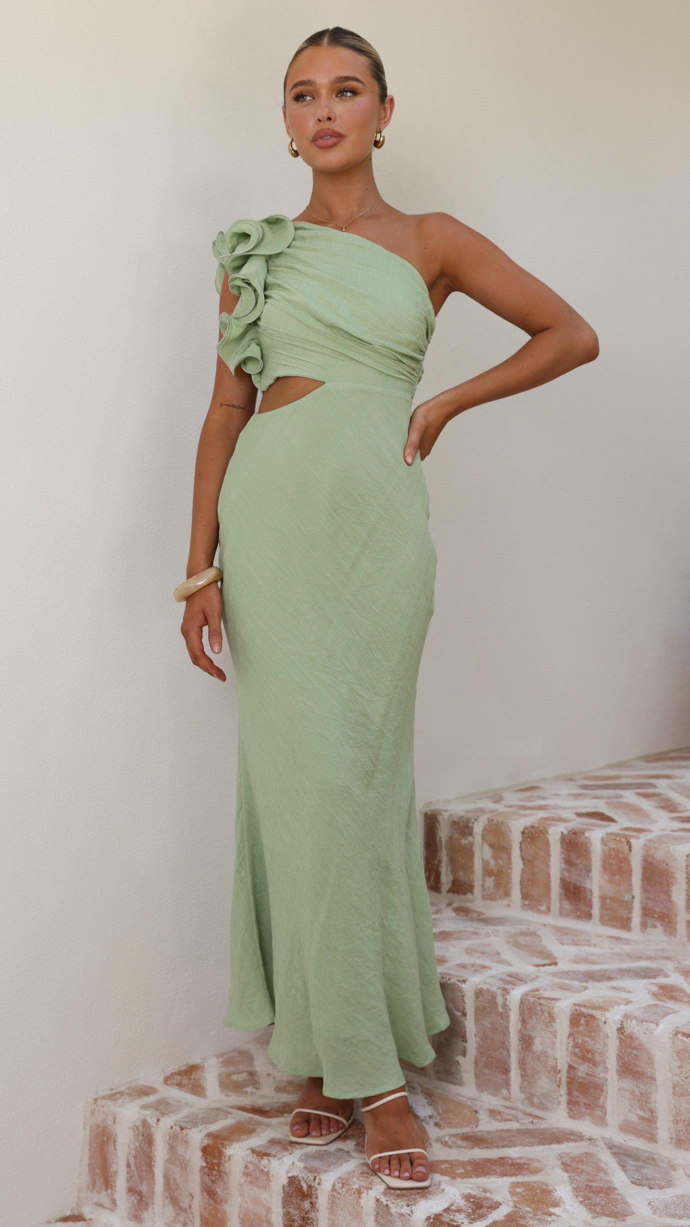 Amina Maxi Dress - Sage - Billy J