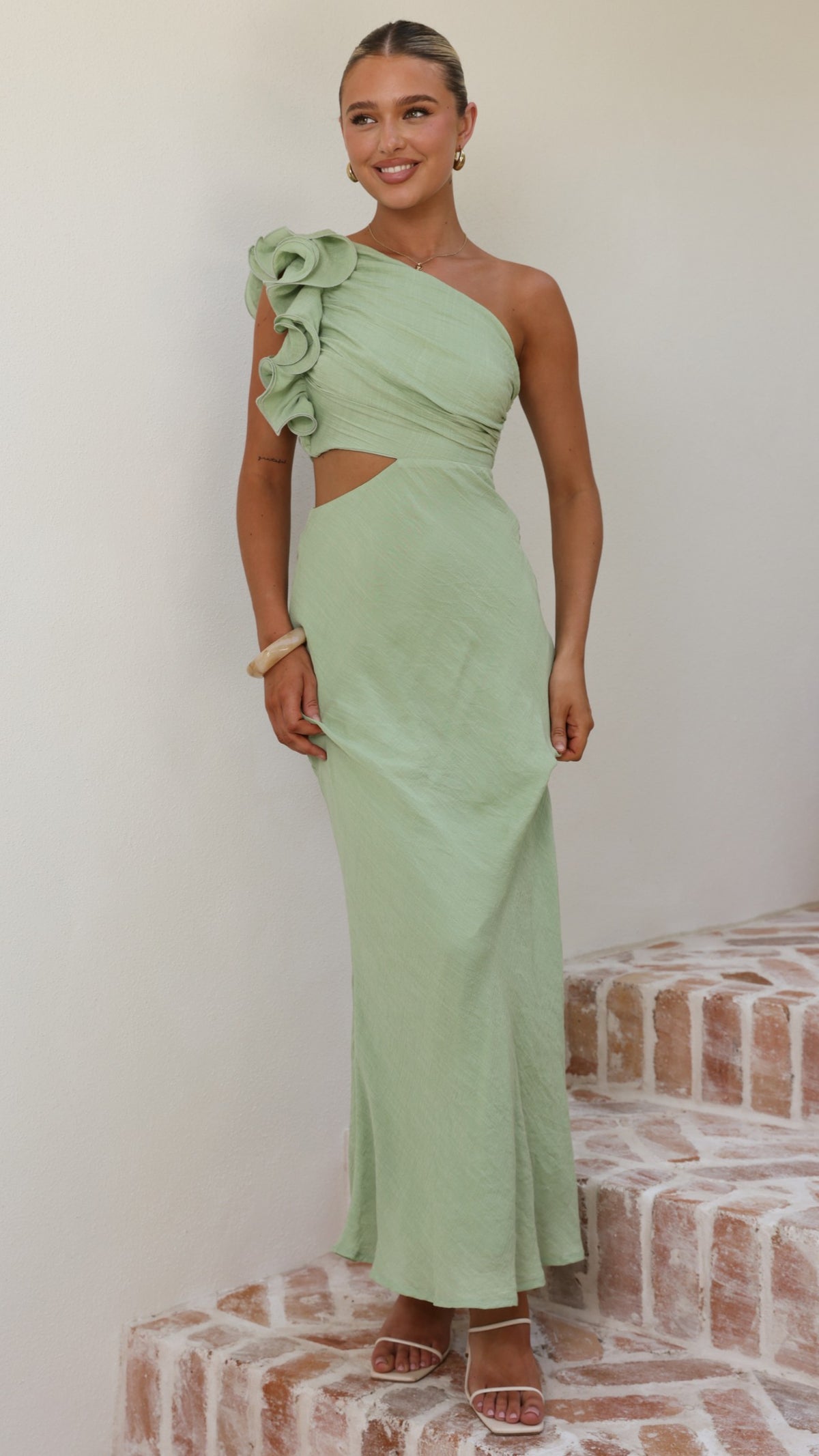 Amina Maxi Dress - Sage - Billy J