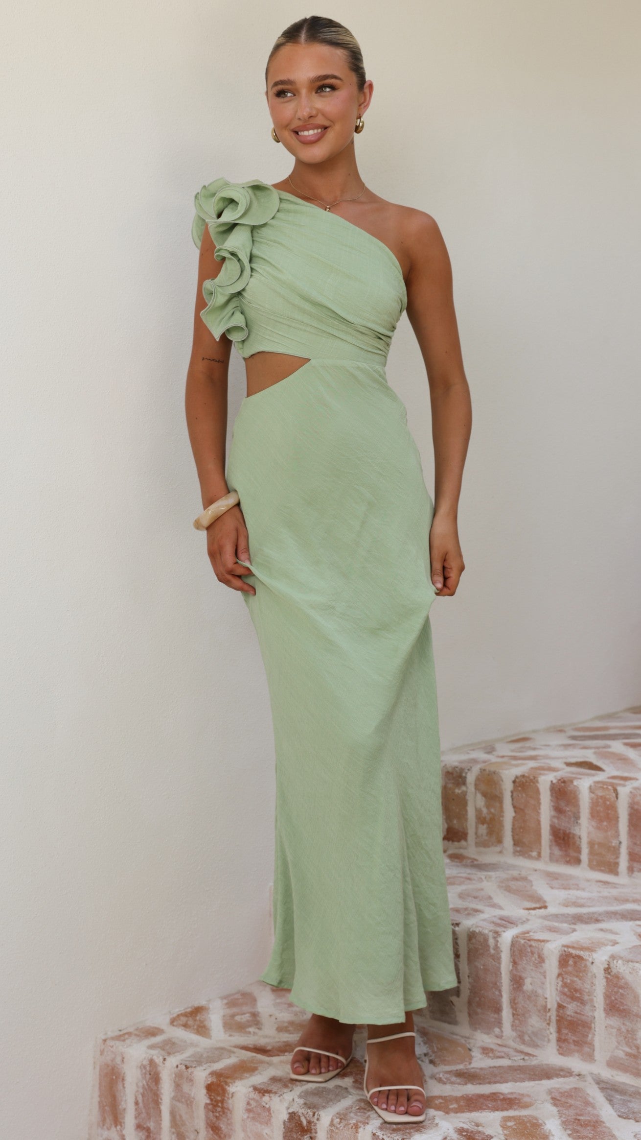Amina Maxi Dress - Sage - Billy J