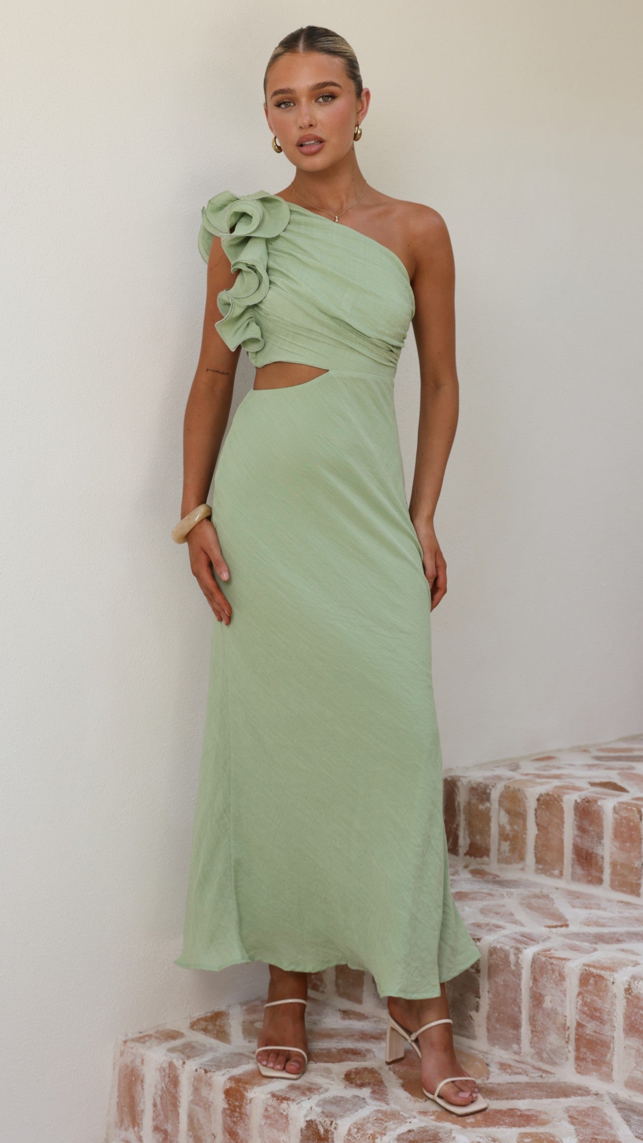 Amina Maxi Dress - Sage - Billy J
