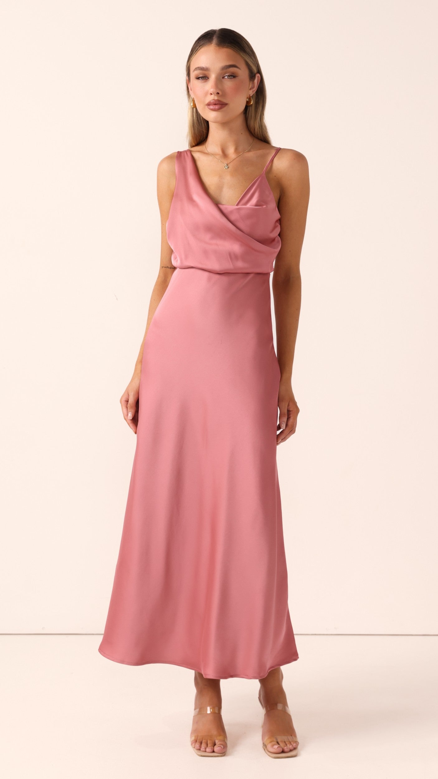 Audrey Maxi Dress - Baked Rose - Billy J