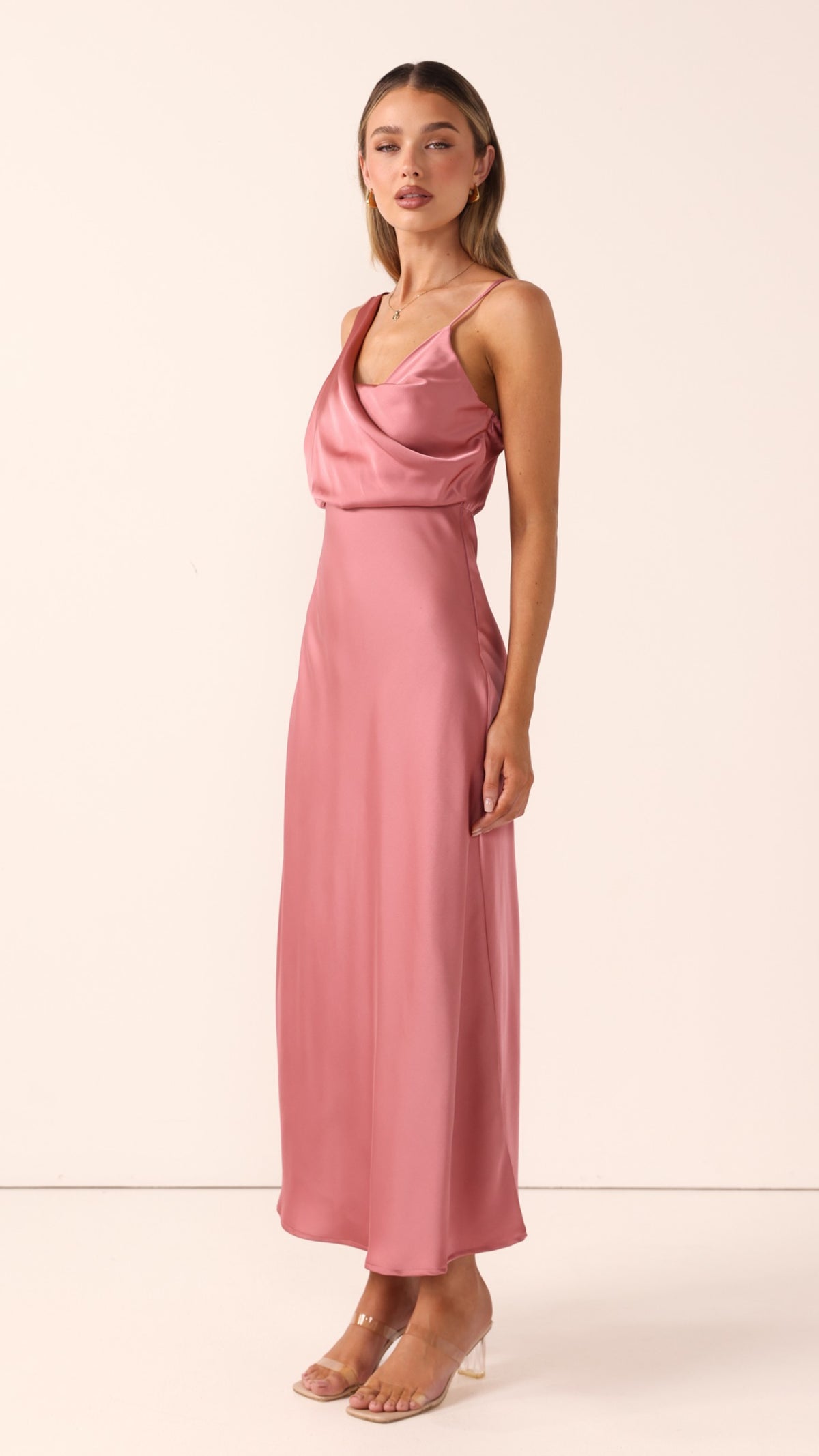 Audrey Maxi Dress - Baked Rose - Billy J