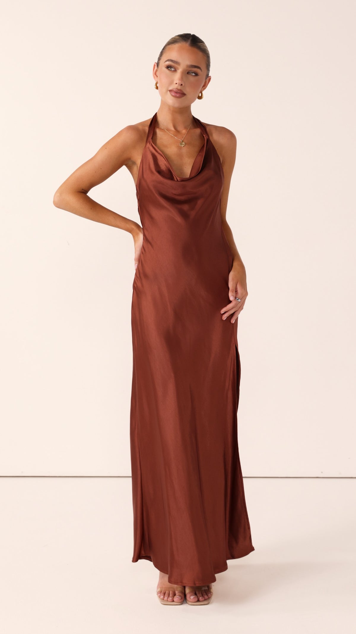Sian Maxi Dress - Rust - Billy J