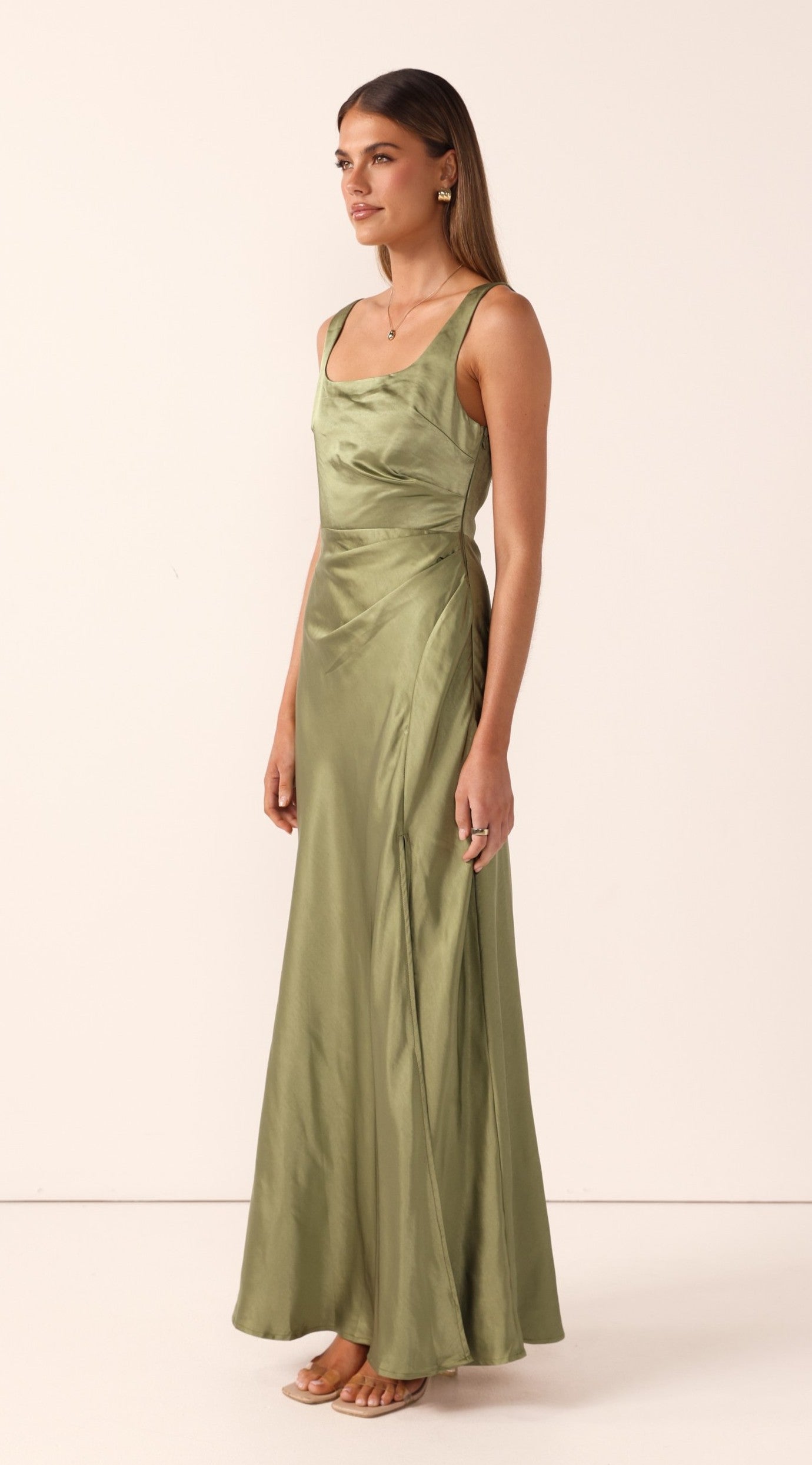 Alaria Maxi Dress - Olive - Billy J
