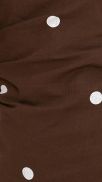 Kiki Strapless Top and Shorts Set - Choc/White Polka Dot - Billy J