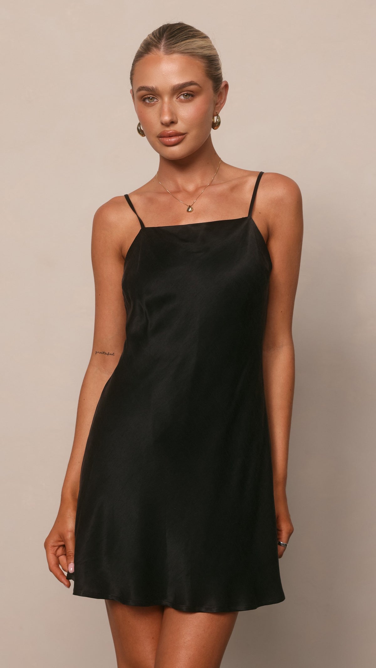 Laura Mini Dress - Black - Billy J