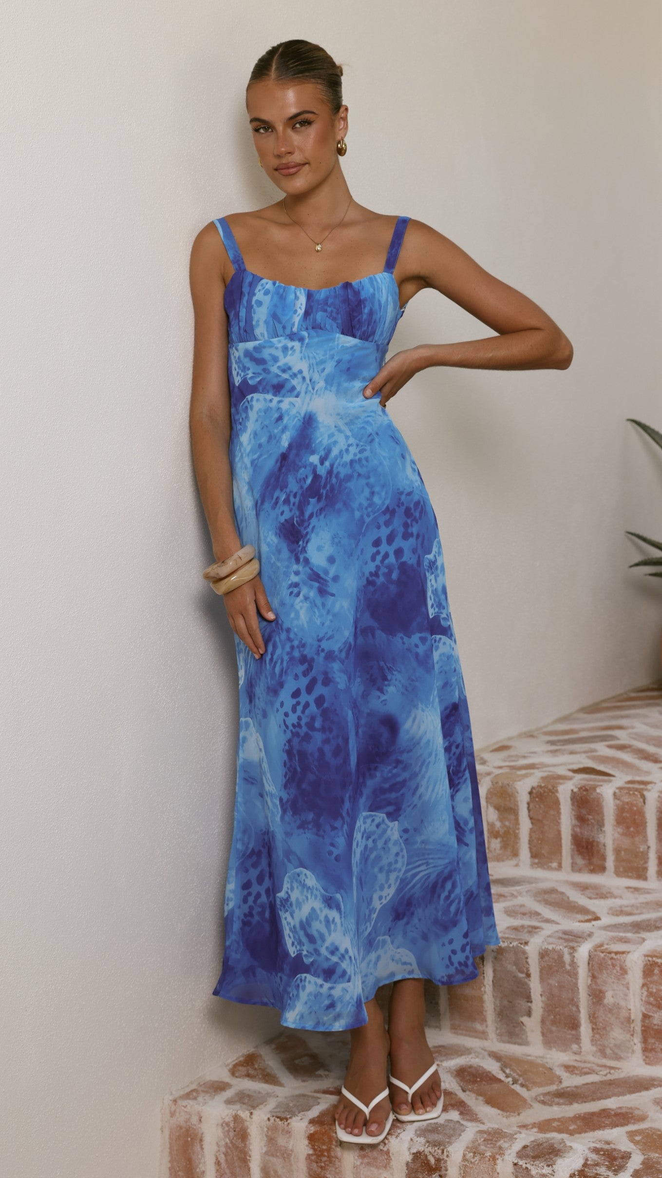 Margo Midi Dress - Ocean Blue - Billy J