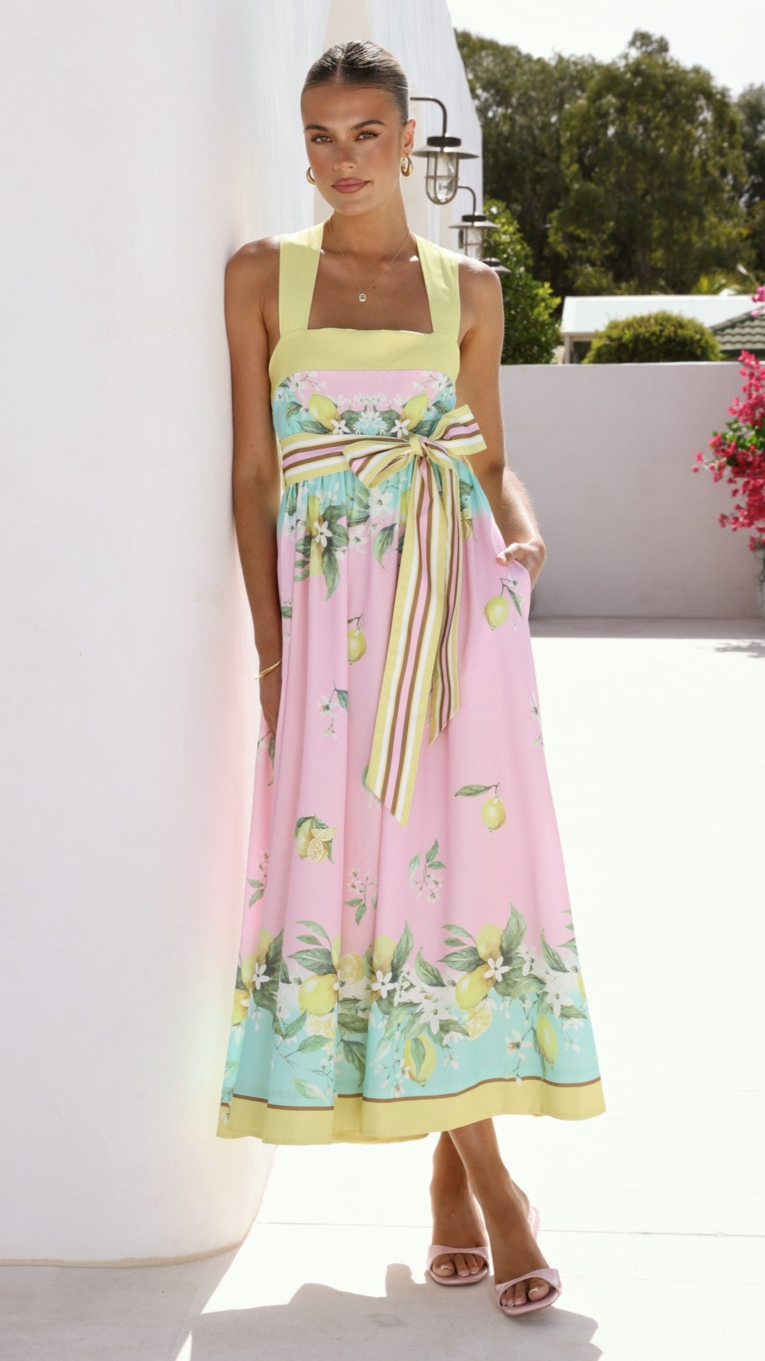 Velma Maxi Dress - Rosé Lemonade - Billy J