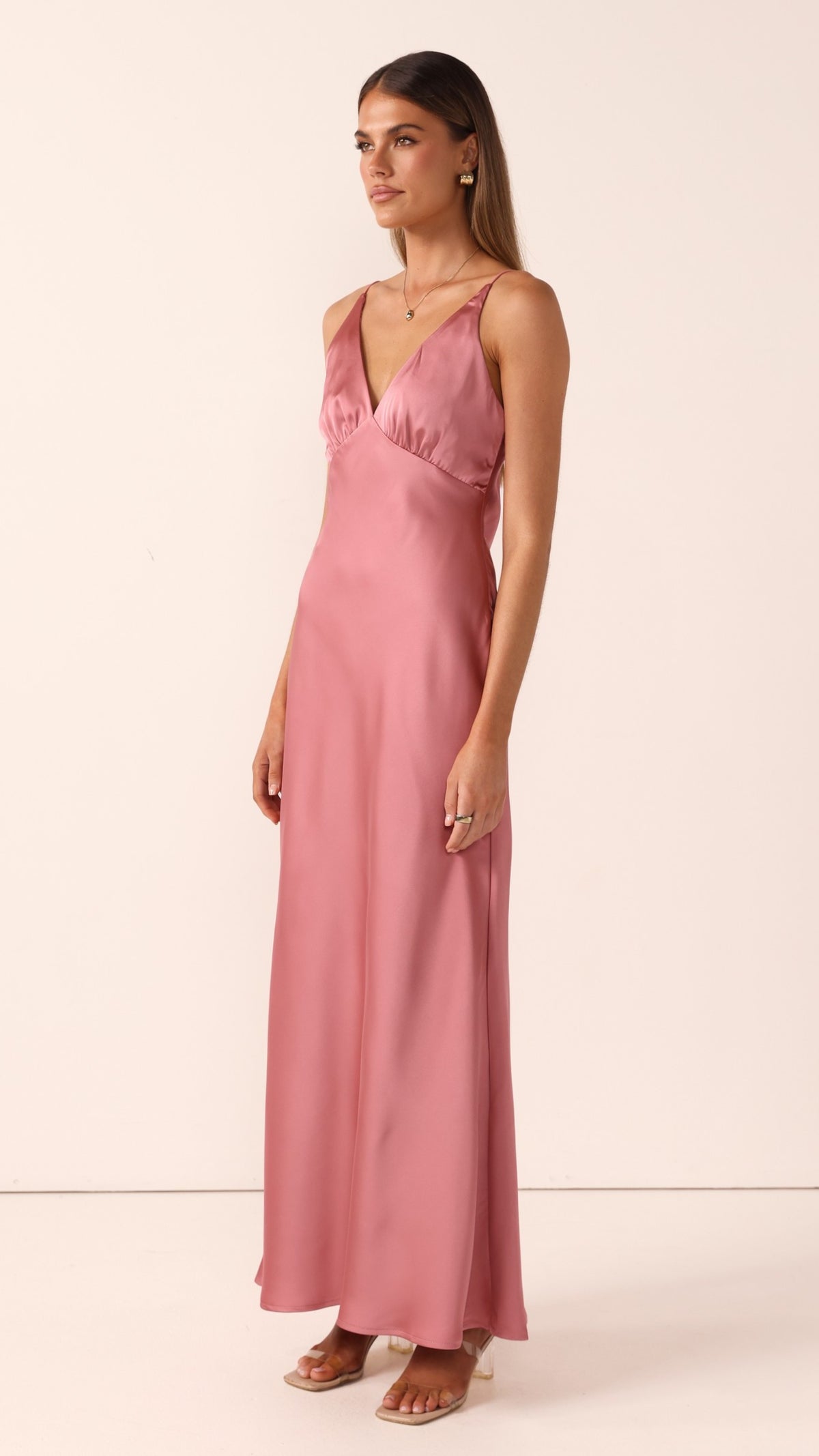 Ziah Maxi Dress - Baked Rose - Billy J