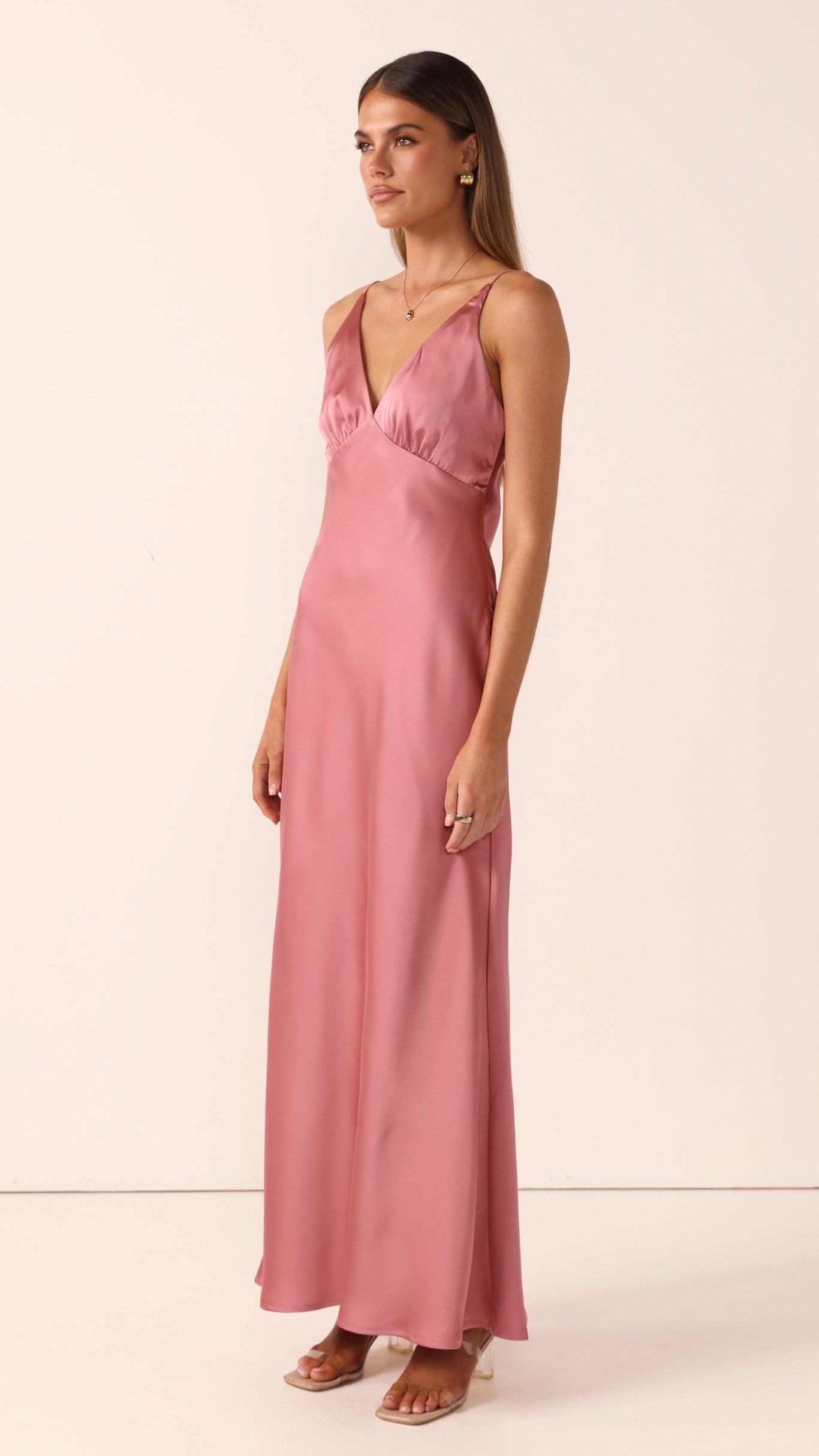 Ziah Maxi Dress - Baked Rose - Billy J