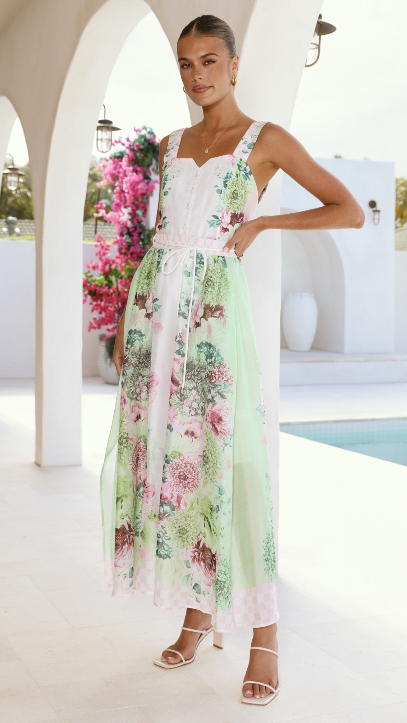 Kira Maxi Skirt - Sorbet Symphony - Billy J