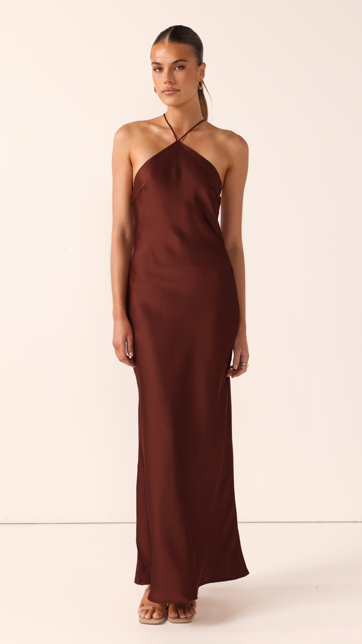 Chiara Maxi Dress - Brown - Billy J