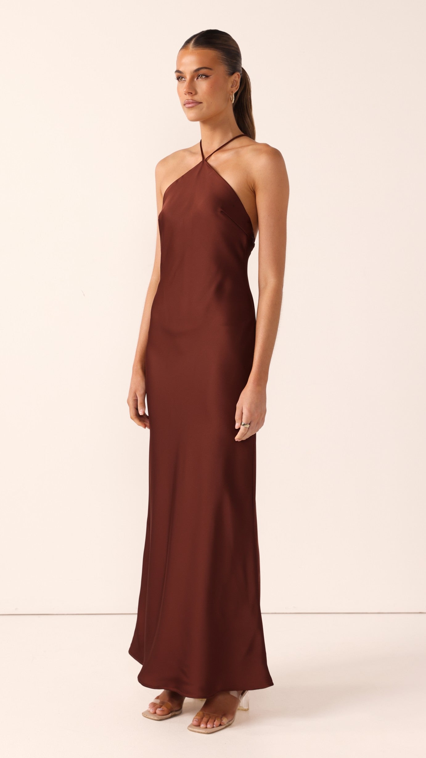 Chiara Maxi Dress - Brown - Billy J