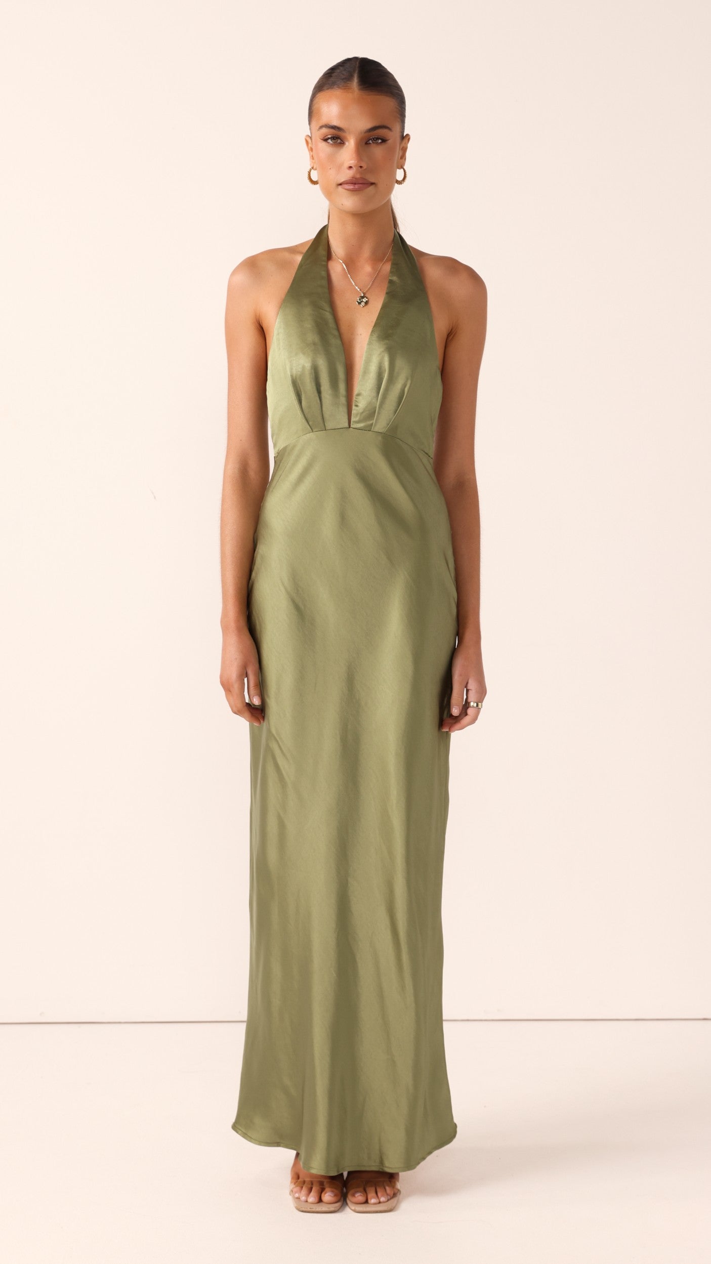 Chloe Maxi Dress - Olive - Billy J