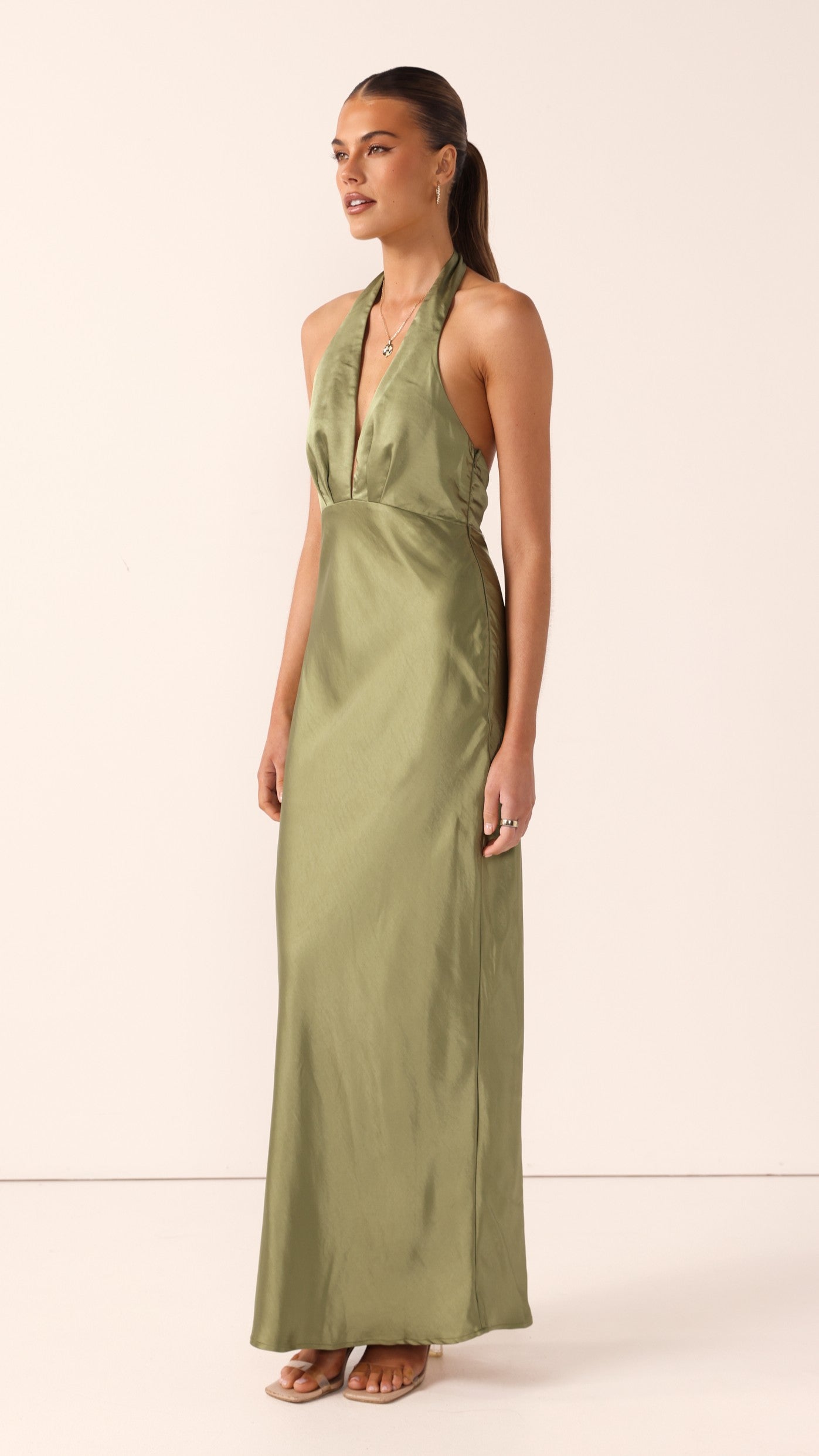 Chloe Maxi Dress - Olive - Billy J