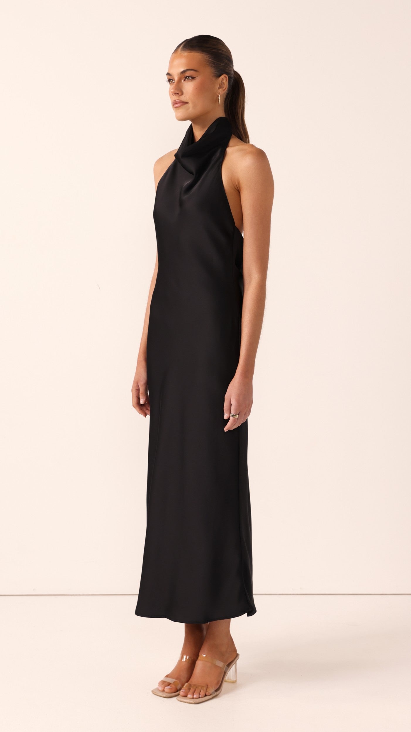 Rina Midi Dress - Black - Billy J