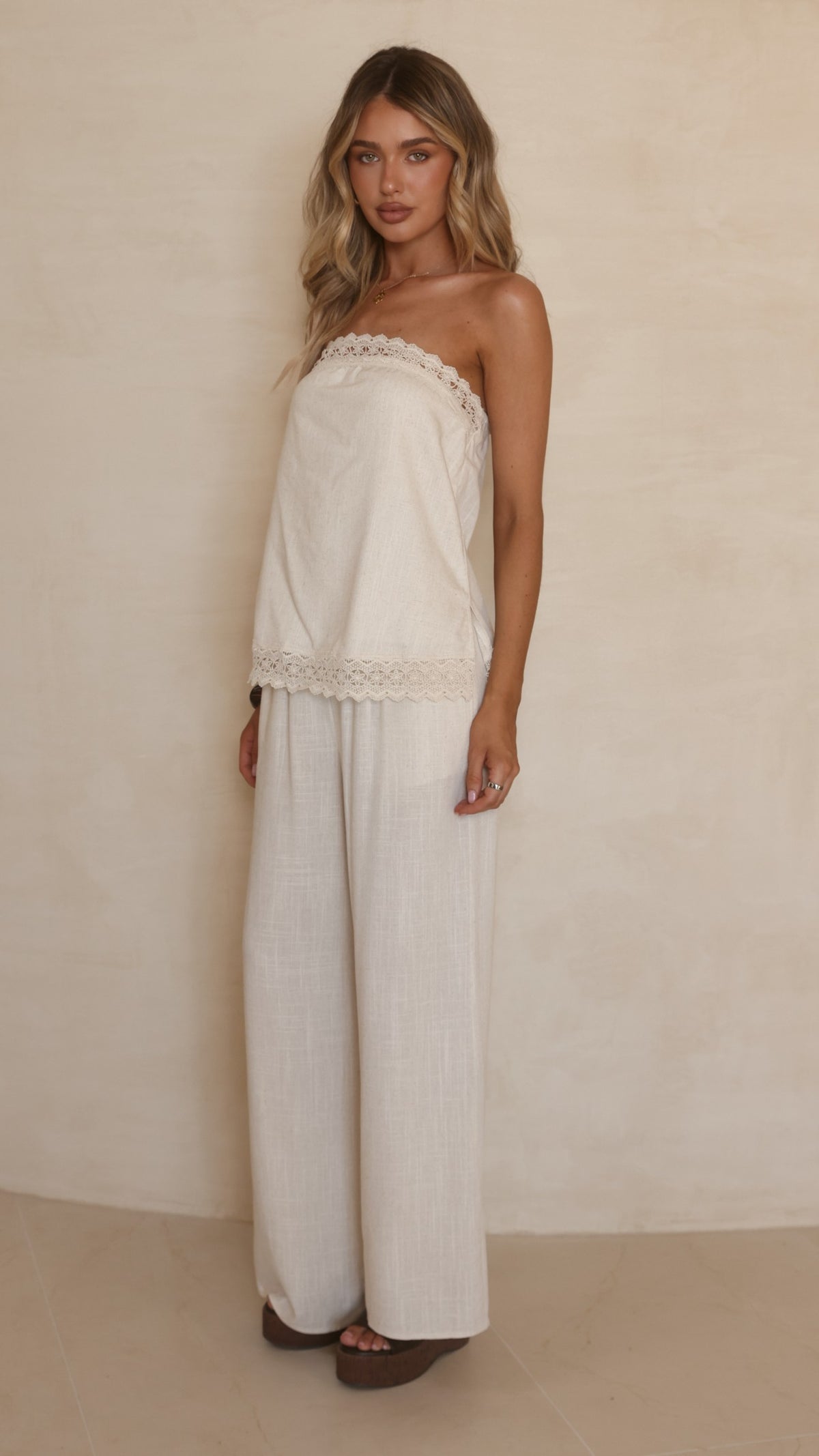 Luna Top and Pants Set - Oat - Billy J