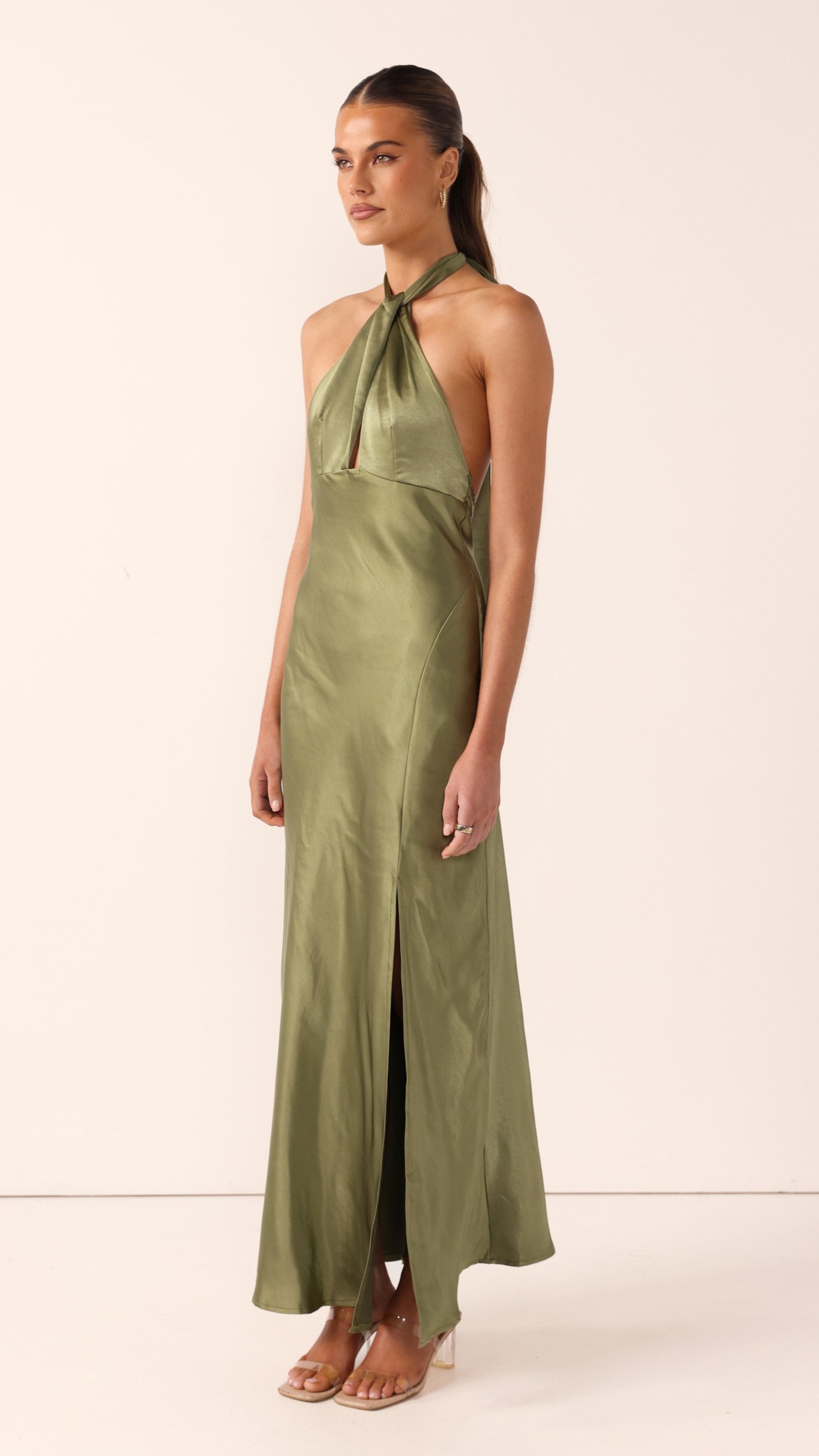 Amalia Maxi Dress - Olive - Billy J