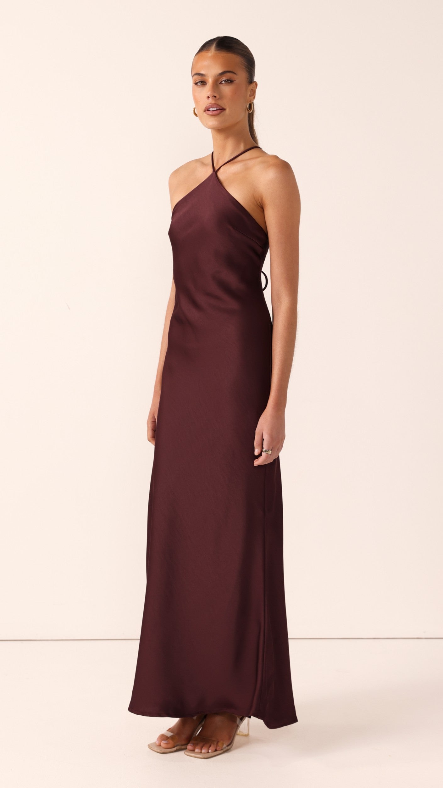 Chiara Maxi Dress - Chocolate - Billy J