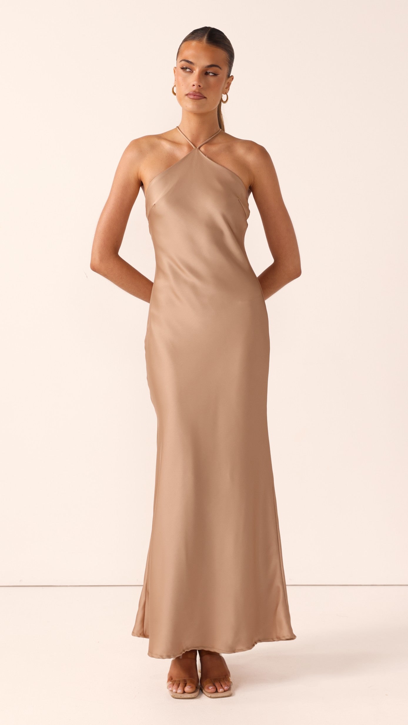 Chiara Maxi Dress - Latte - Billy J
