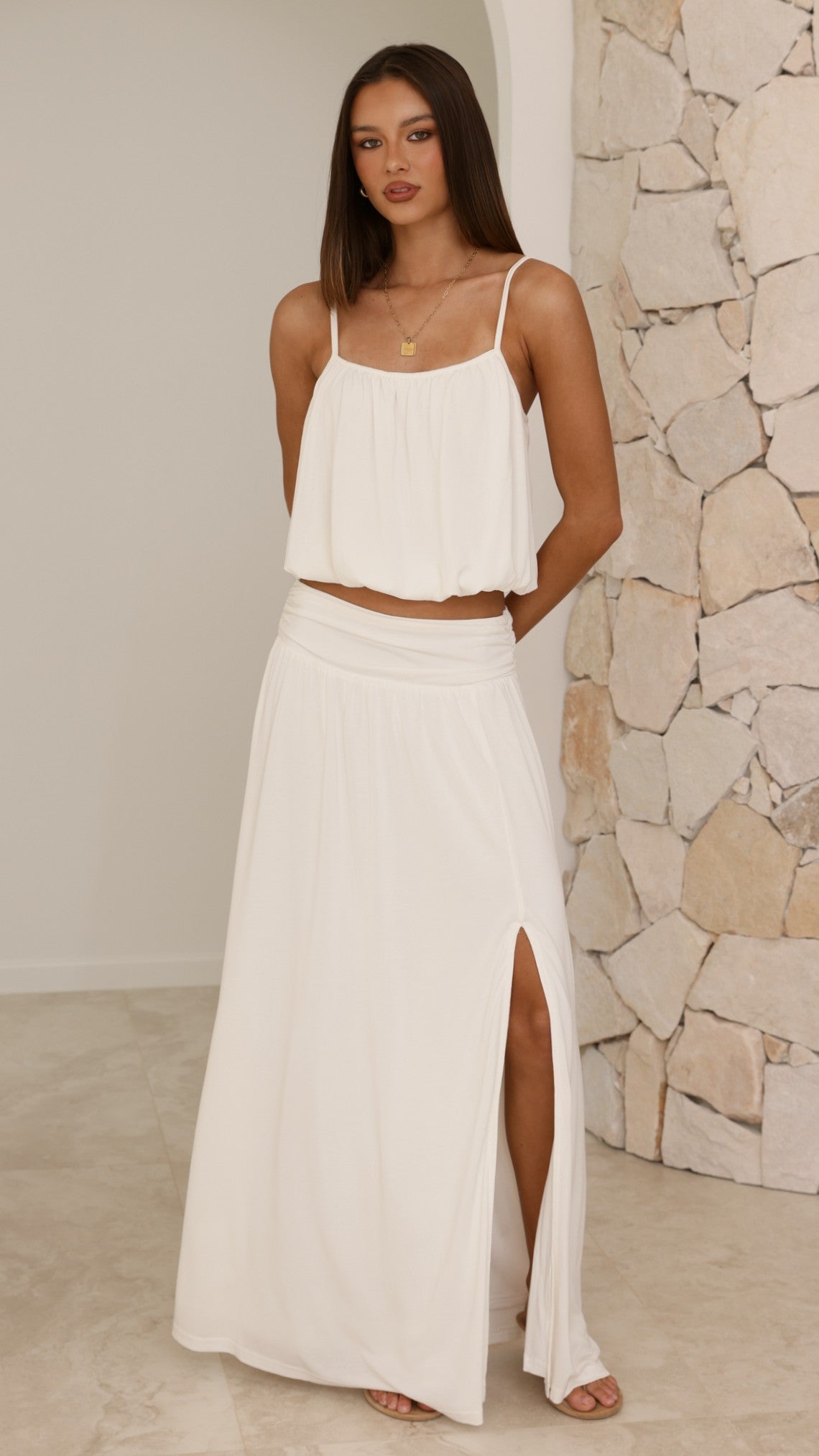 Stacie Top - White - Billy J