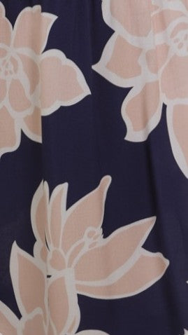 Malia Maxi Dress - Navy/Pink Floral - Billy J