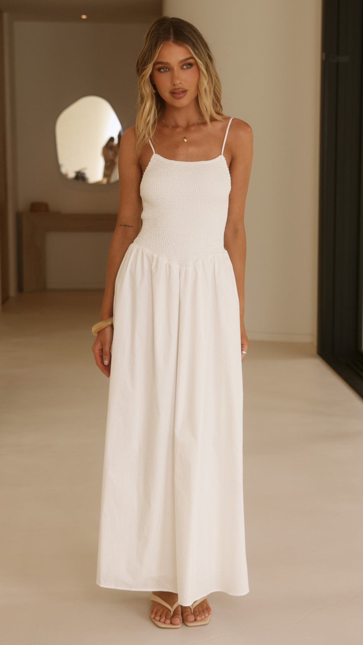 Gena Maxi Dress - White