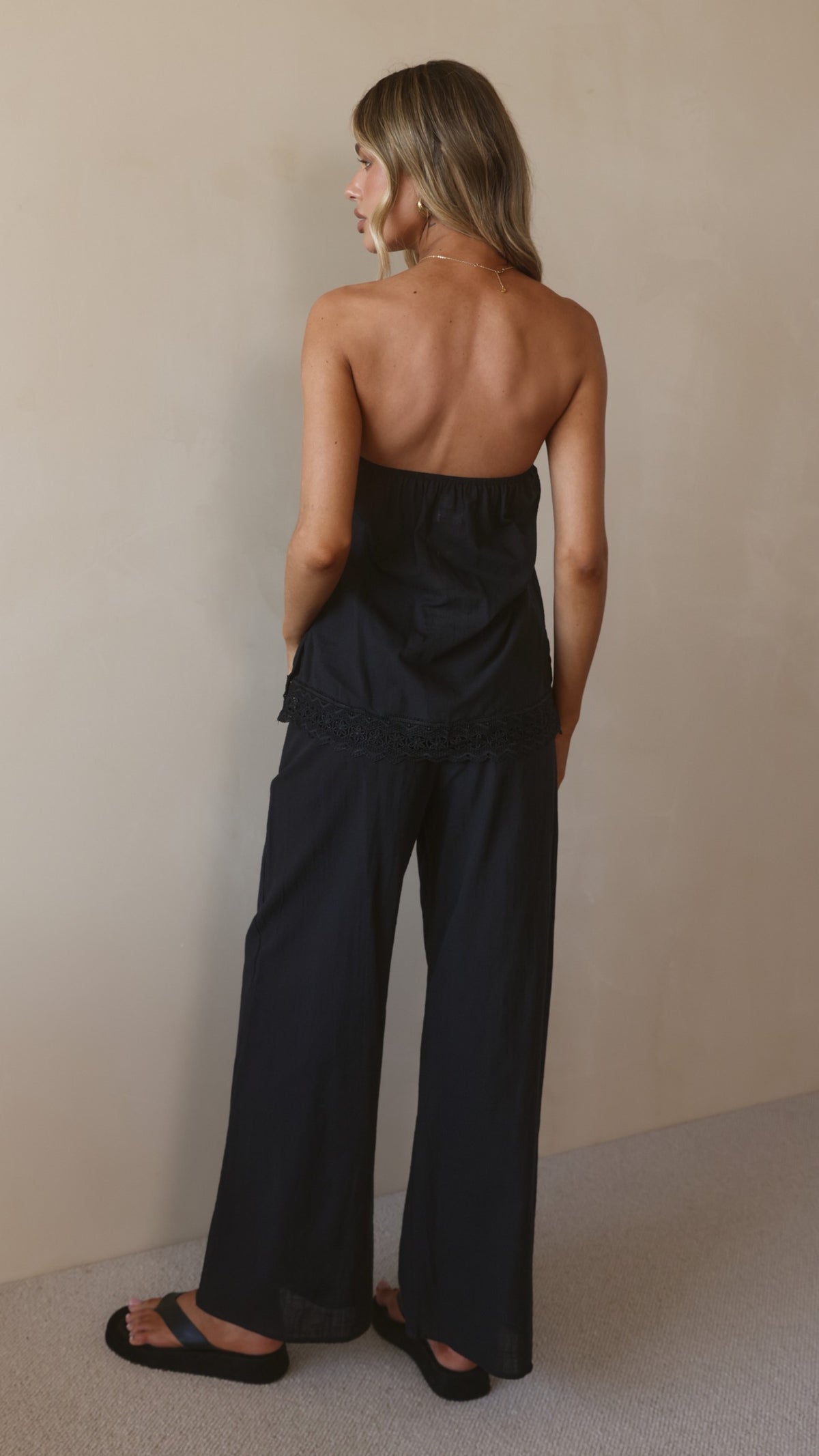 Luna Top and Pants Set - Black - Billy J