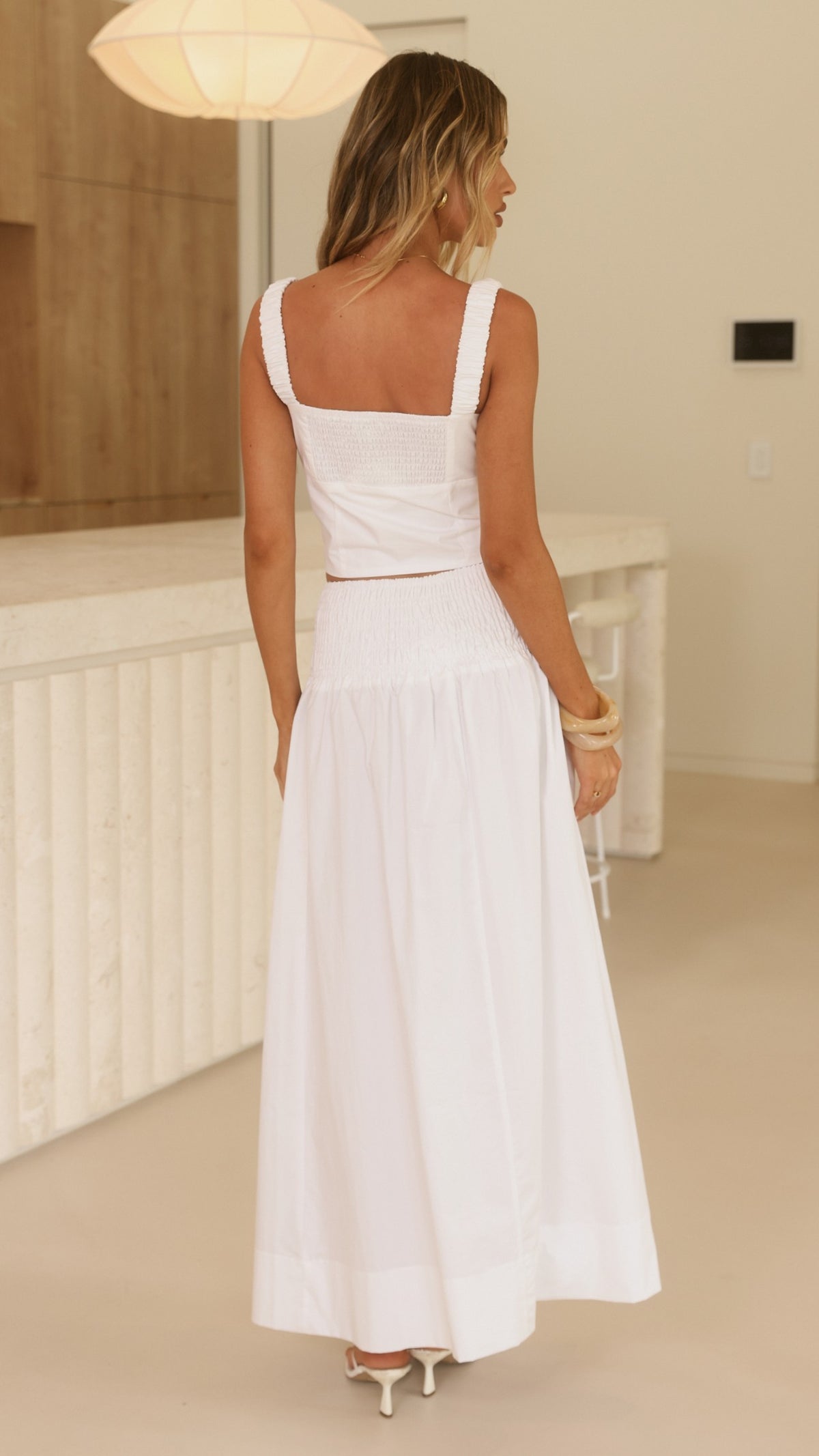 Lakeisha Maxi Skirt - White
