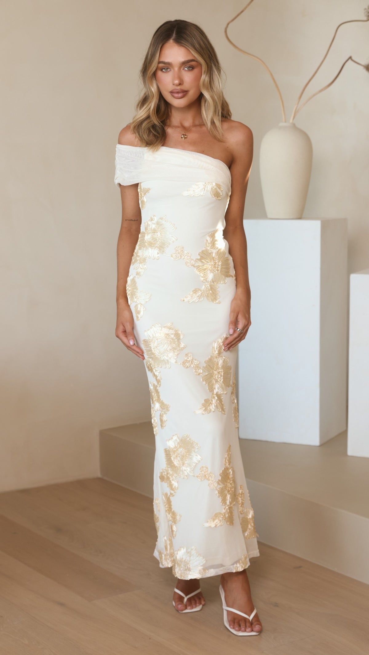 Faith Maxi Dress - Yellow Floral - Billy J