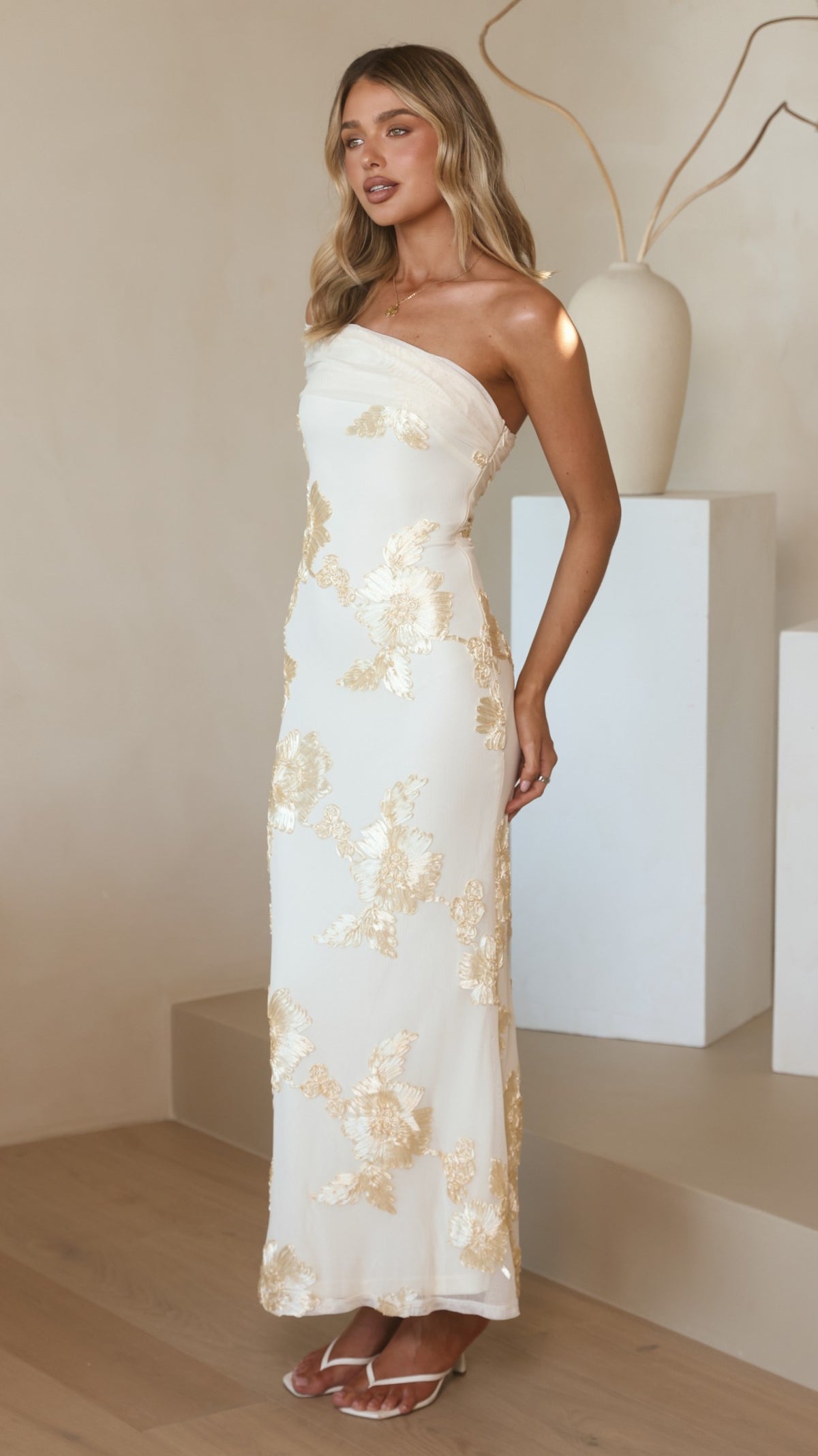 Faith Maxi Dress - Yellow Floral - Billy J
