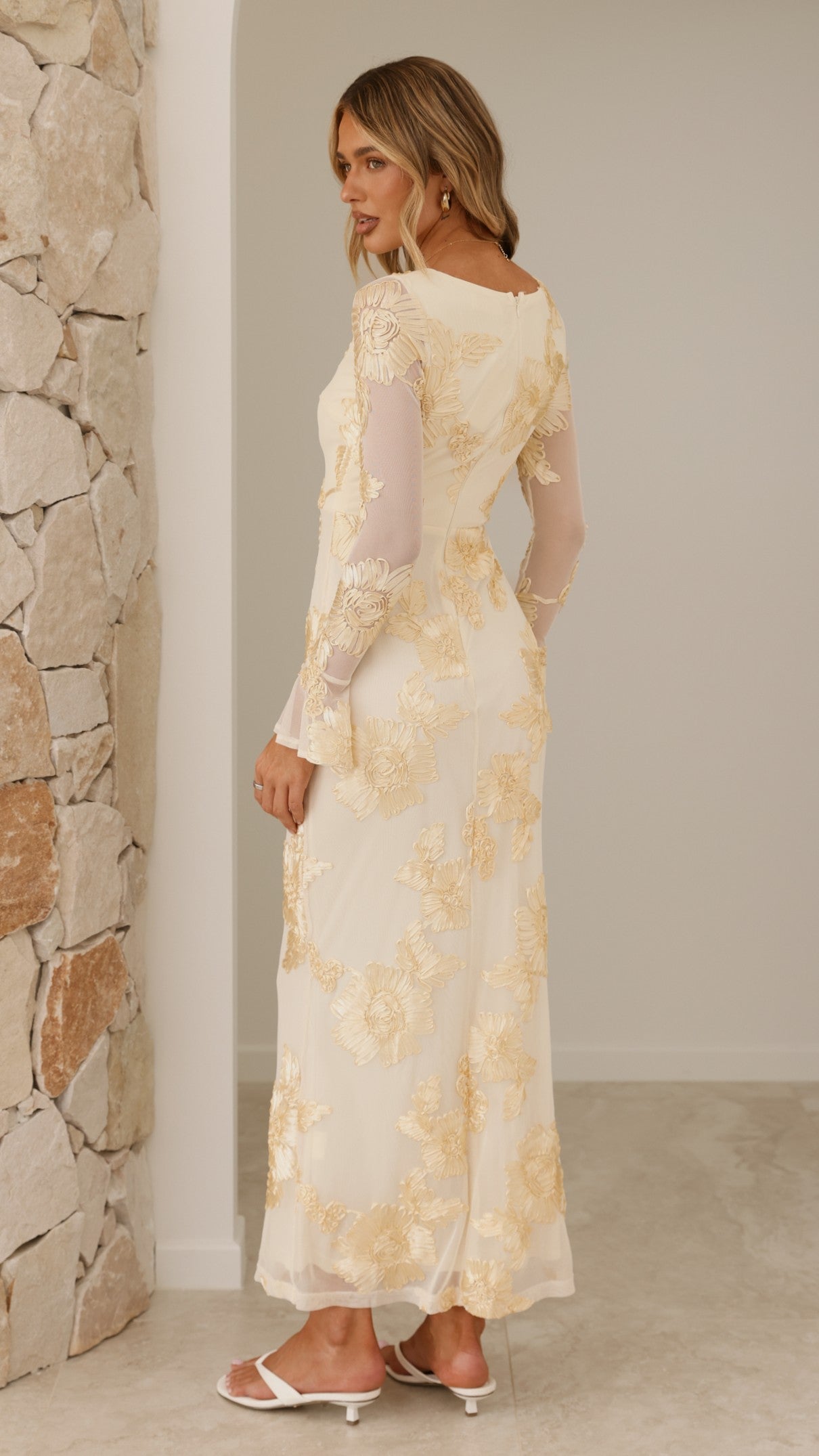 Lottie Maxi Dress - Yellow - Billy J