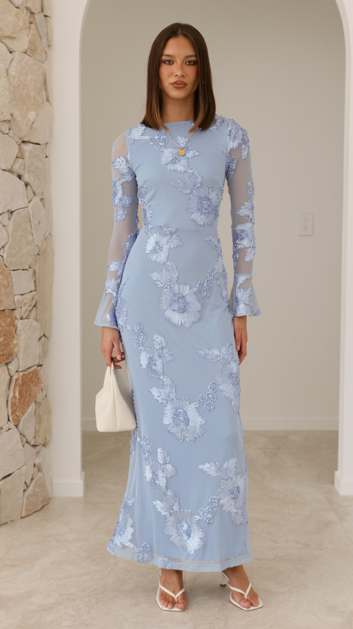 Lottie Maxi Dress - Blue - Billy J