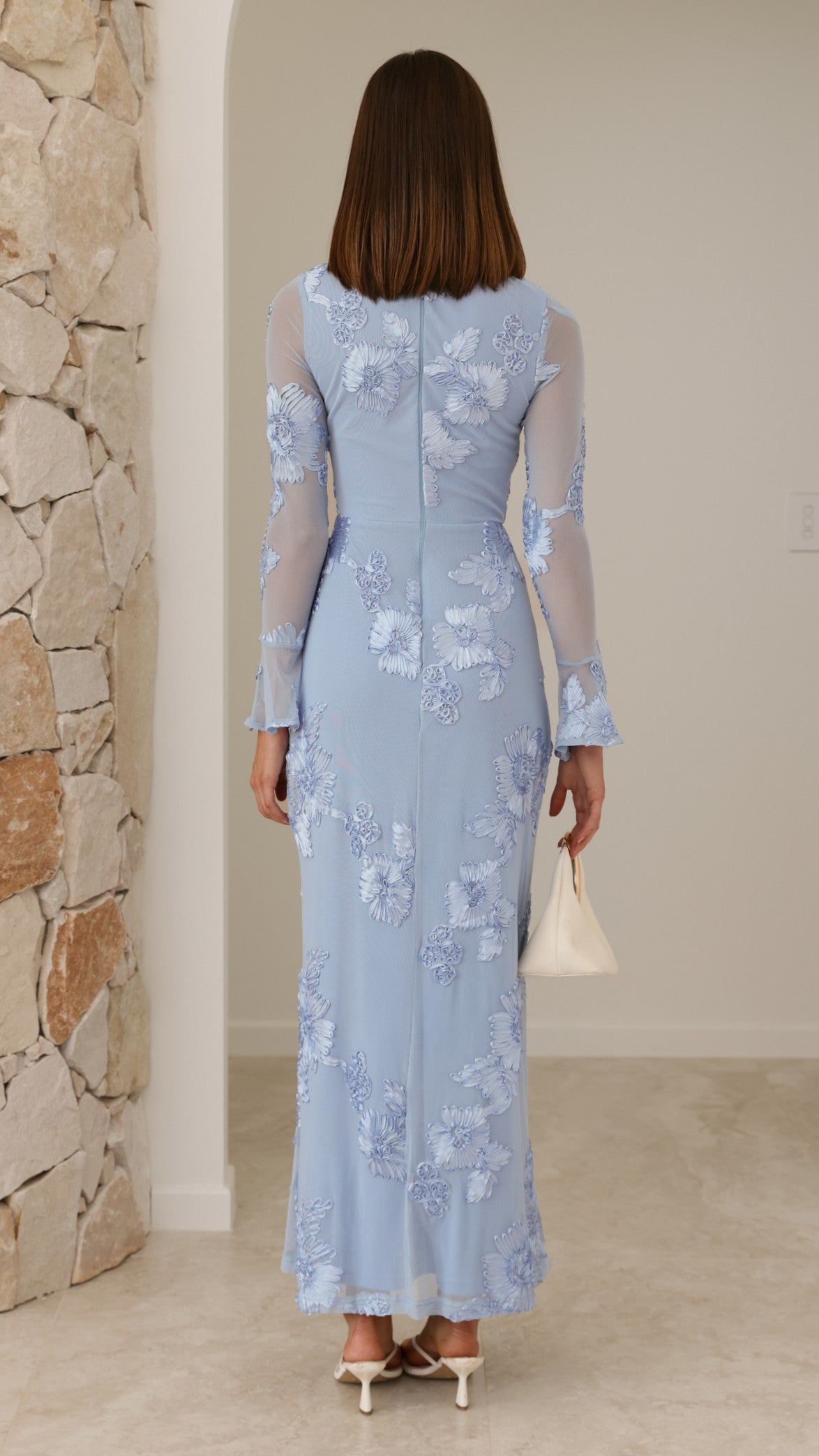 Lottie Maxi Dress - Blue - Billy J